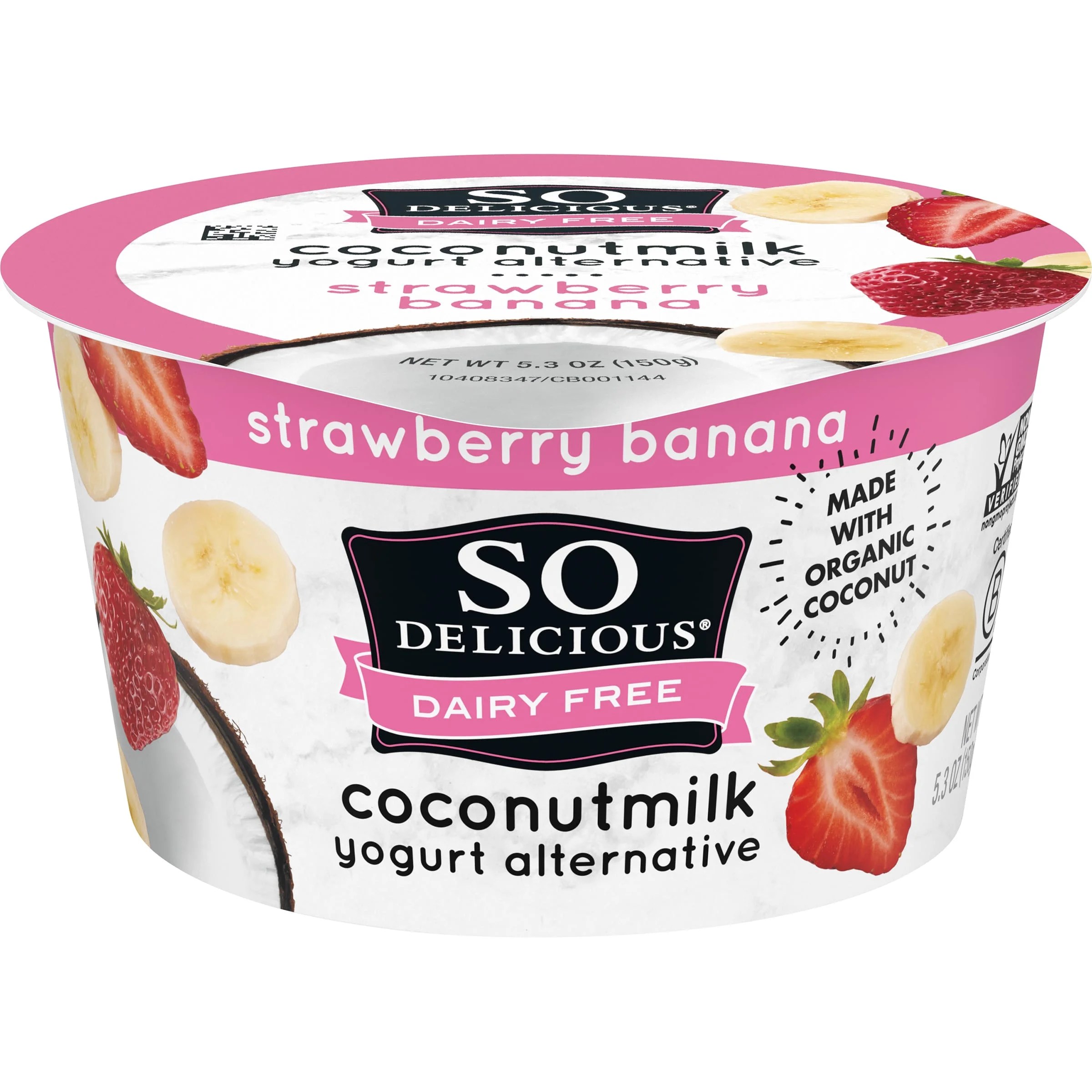 So Delicious Dairy Free Strawberry Banana Coconut Milk Yogurt, 5.3 Oz