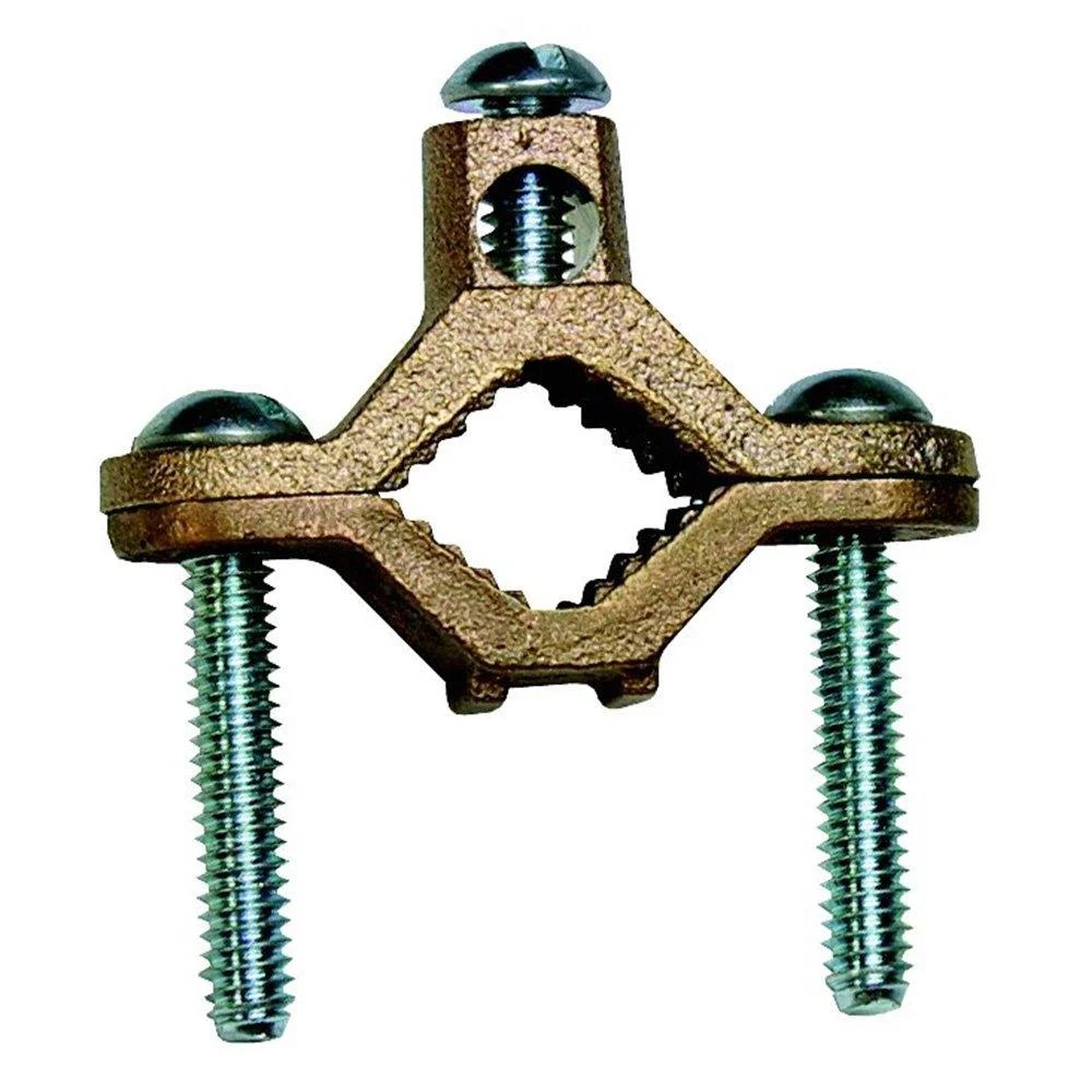ProConnex 41309 Ground Clamp 1/2 to 1Inch, 1Pack, Connects bare wire