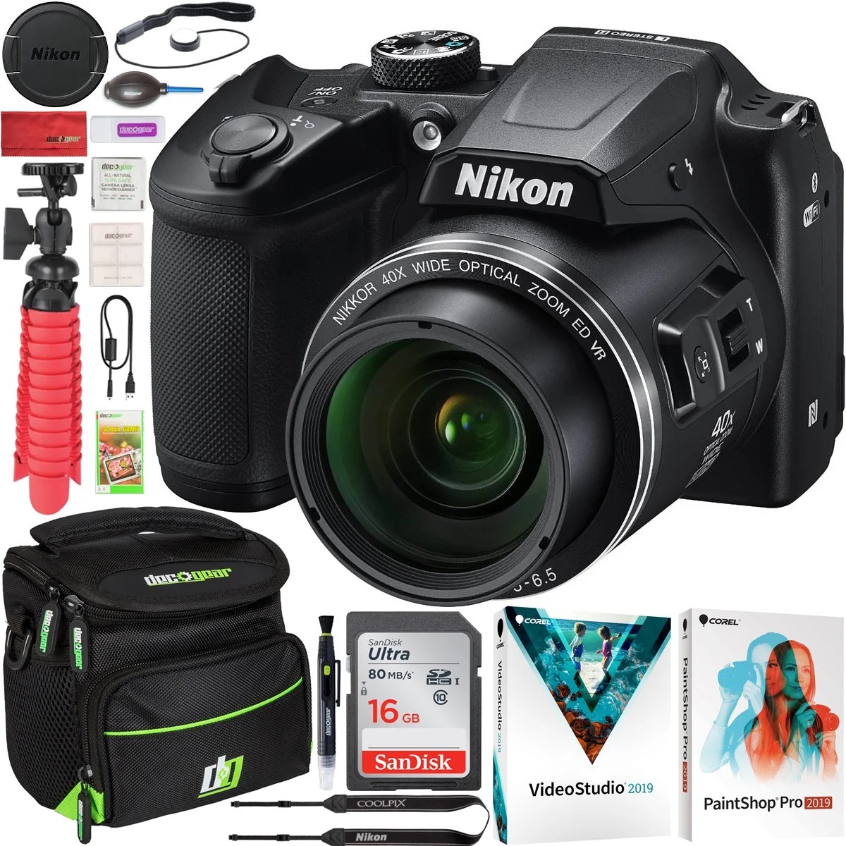 Nikon COOLPIX B500 16MP 40x Optical Zoom Digital Camera w/WiFi Black