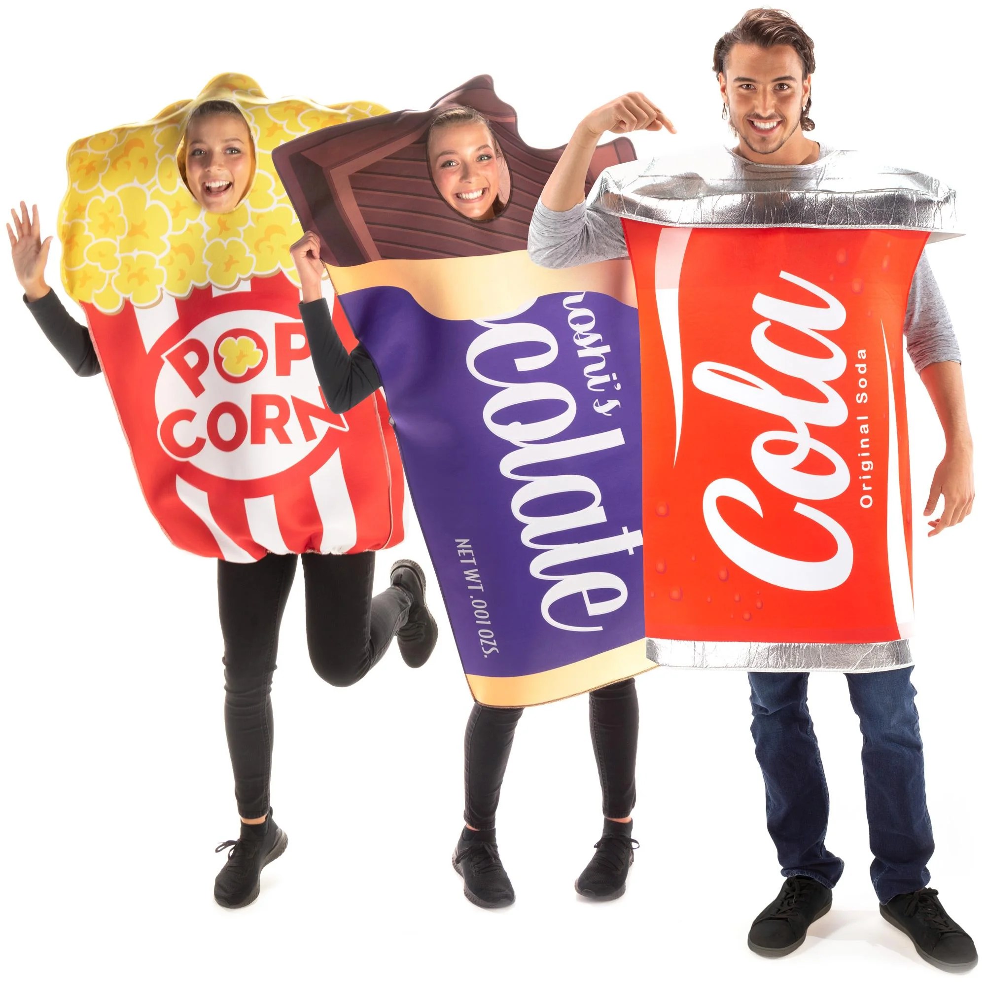 Concession Crew Group Costume Popcorn, Soda, Candy Bar Halloween