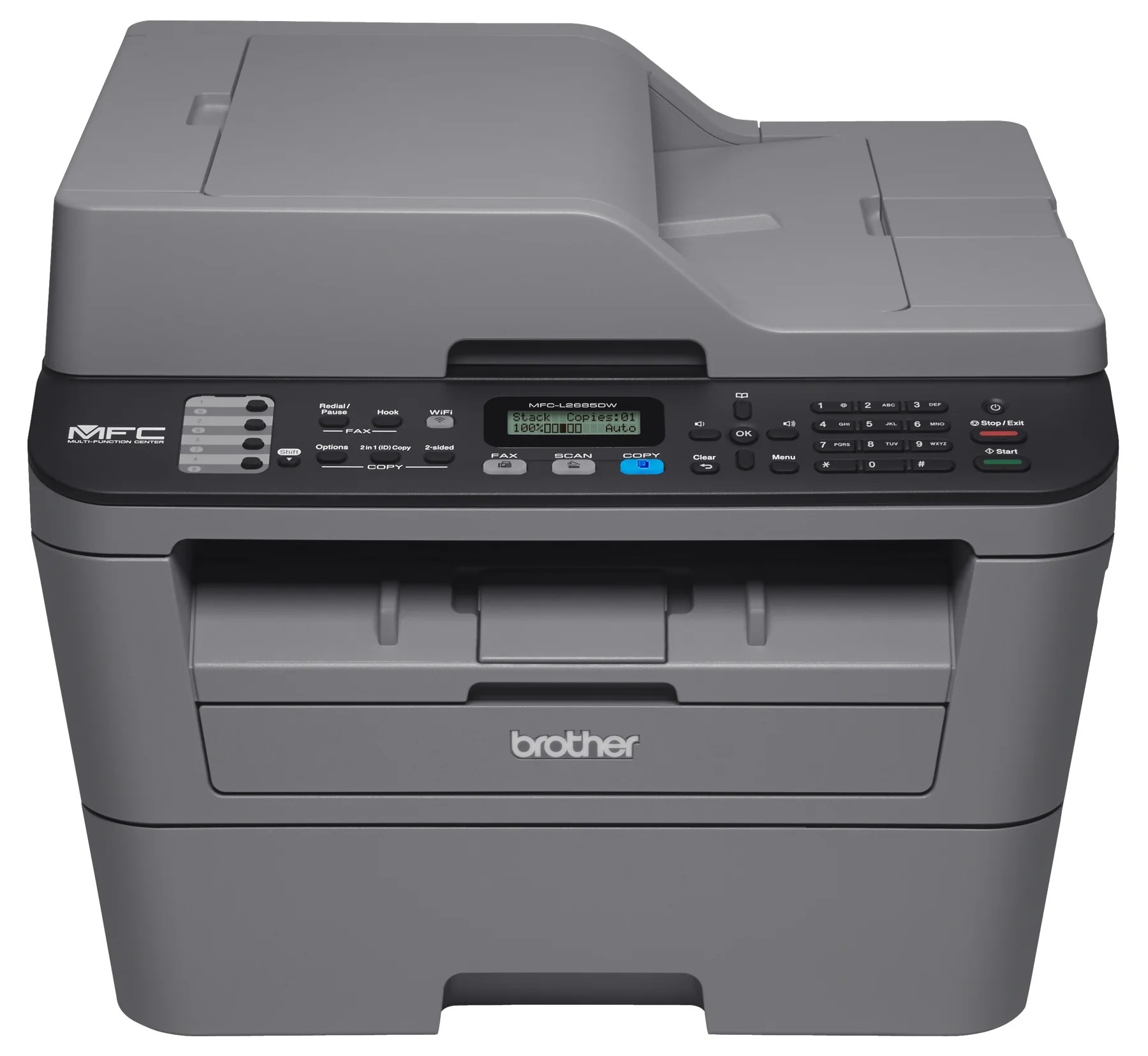 Brother Refurbished MFCL2685DW, Compact AllinOne Monochrome Laser