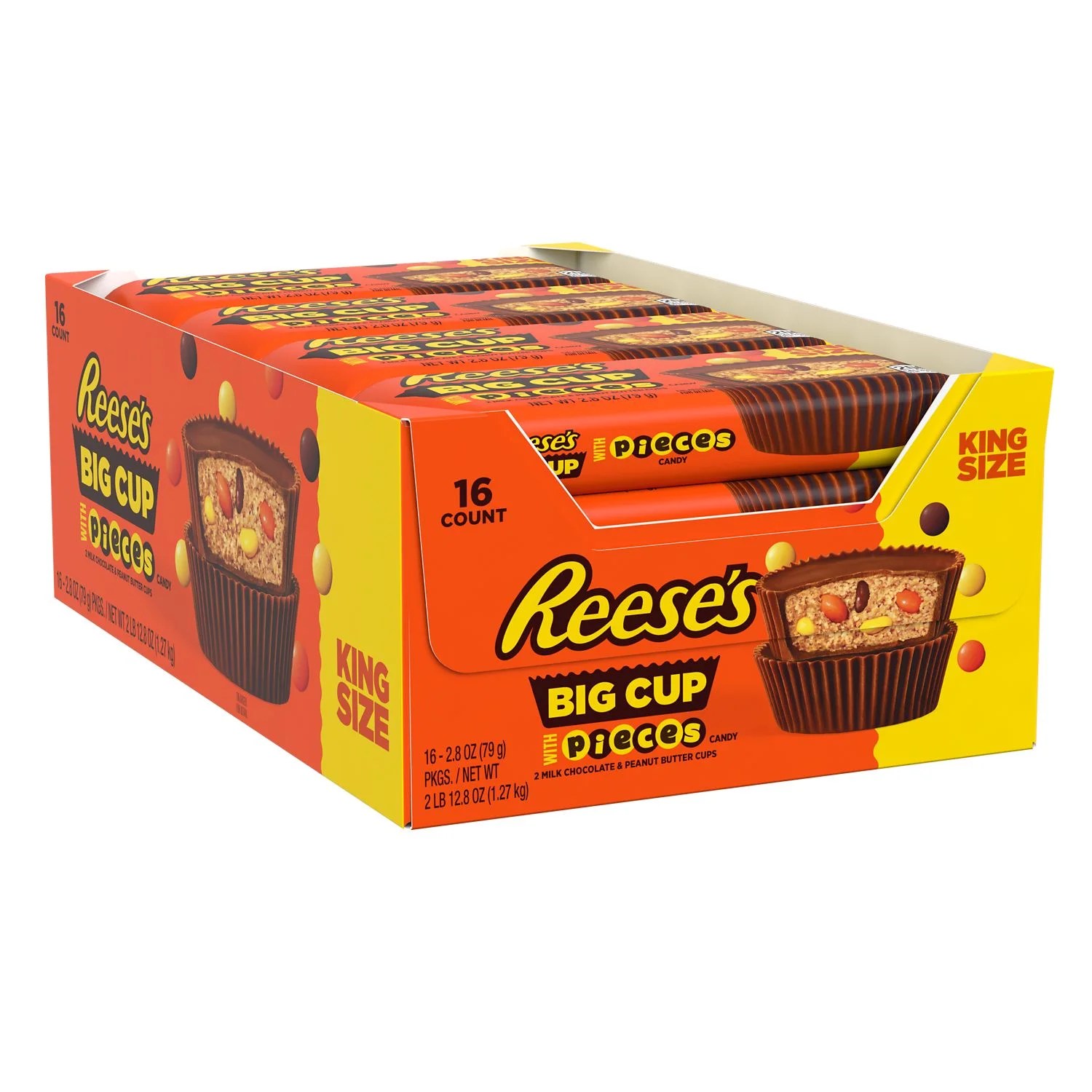 REESE'S, STUFFED WITH PIECES Big Cup Milk Chocolate Peanut Butter Cups