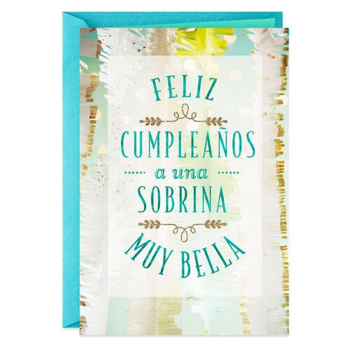 For a Beautiful Niece SpanishLanguage Birthday Card