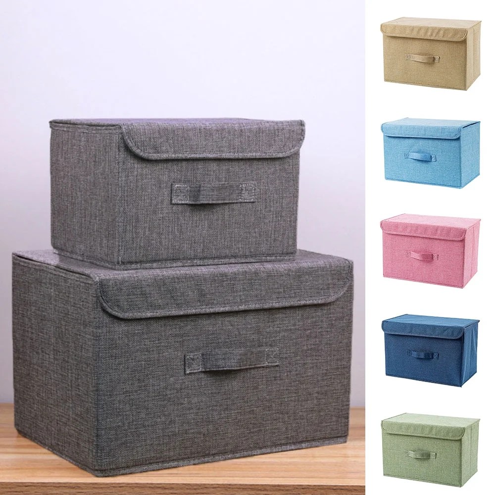 Buy Yipa Foldable Cube Storage Bins with Lids and Handle, Small Large