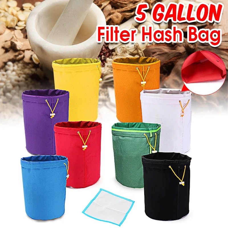 5 Gallon Filter Bags, Herbal Ice Bubble Hash Bag Essencee Extractor Kit