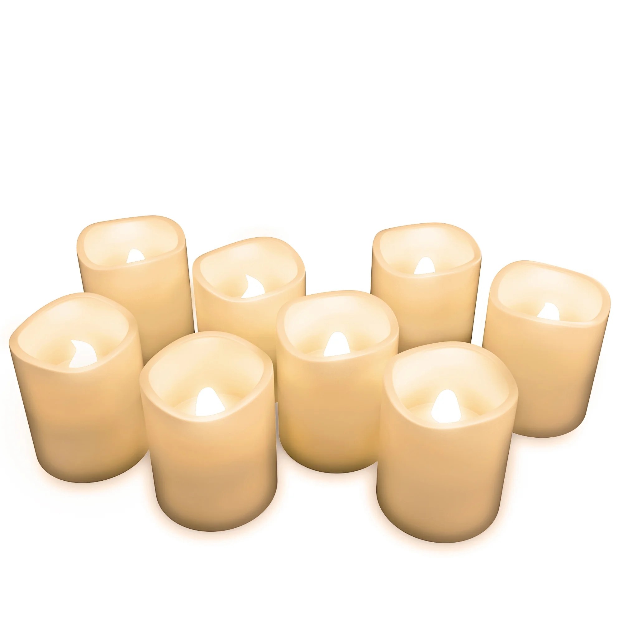 Flameless Candles, Battery Operated LED Bulb, 8Piece Candle Set by