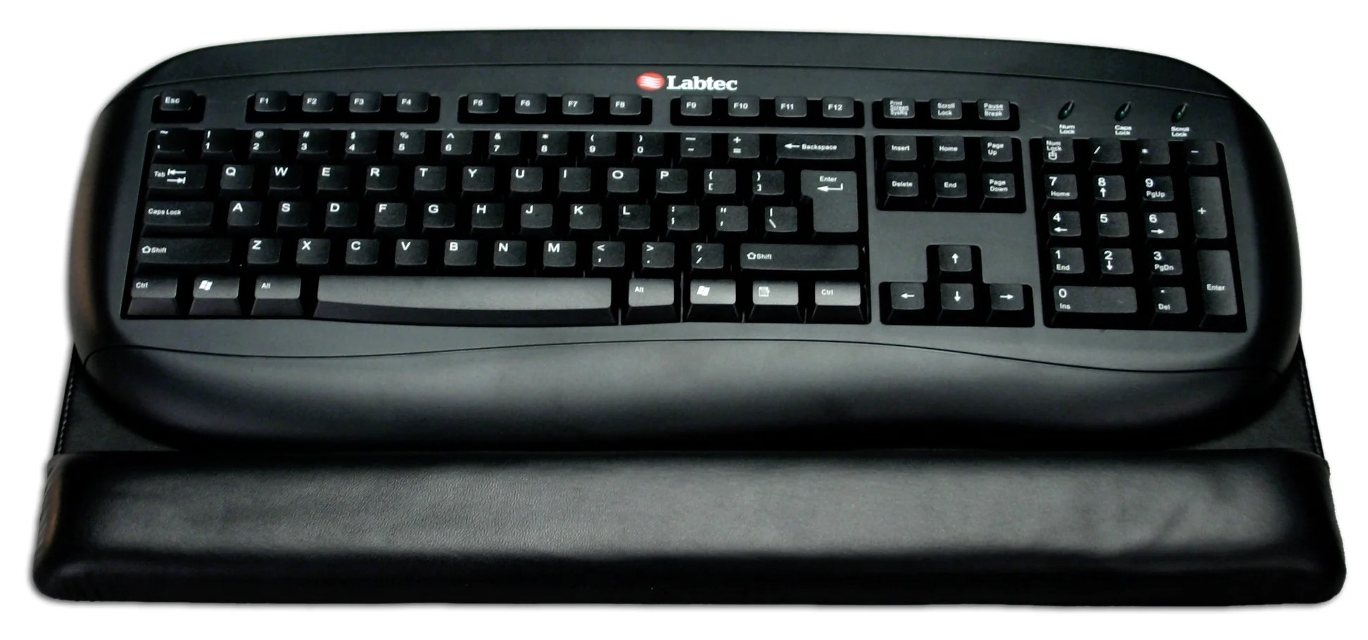 Classic Black Leather Keyboard Pad