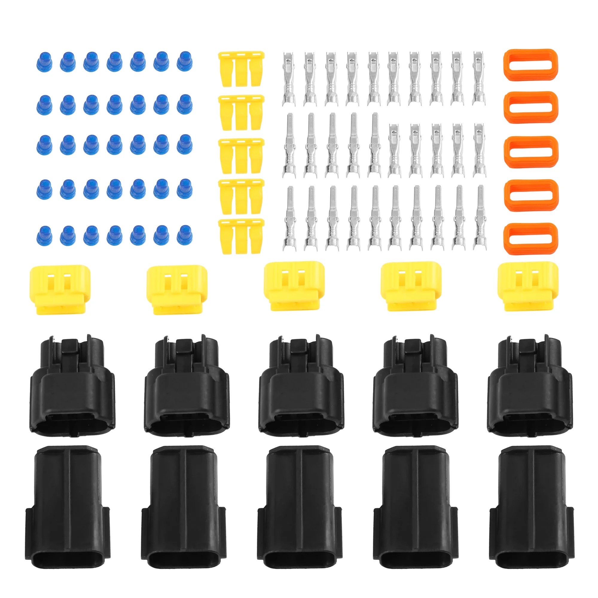 3 Pins Way Car Waterproof Electrical Sockets Automotive Connector 1.8mm