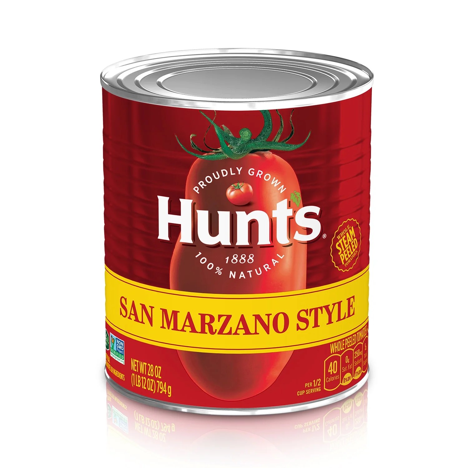 Hunt's San Marzano Style Whole Peeled Tomatoes, 100 Natural, 28 oz Can