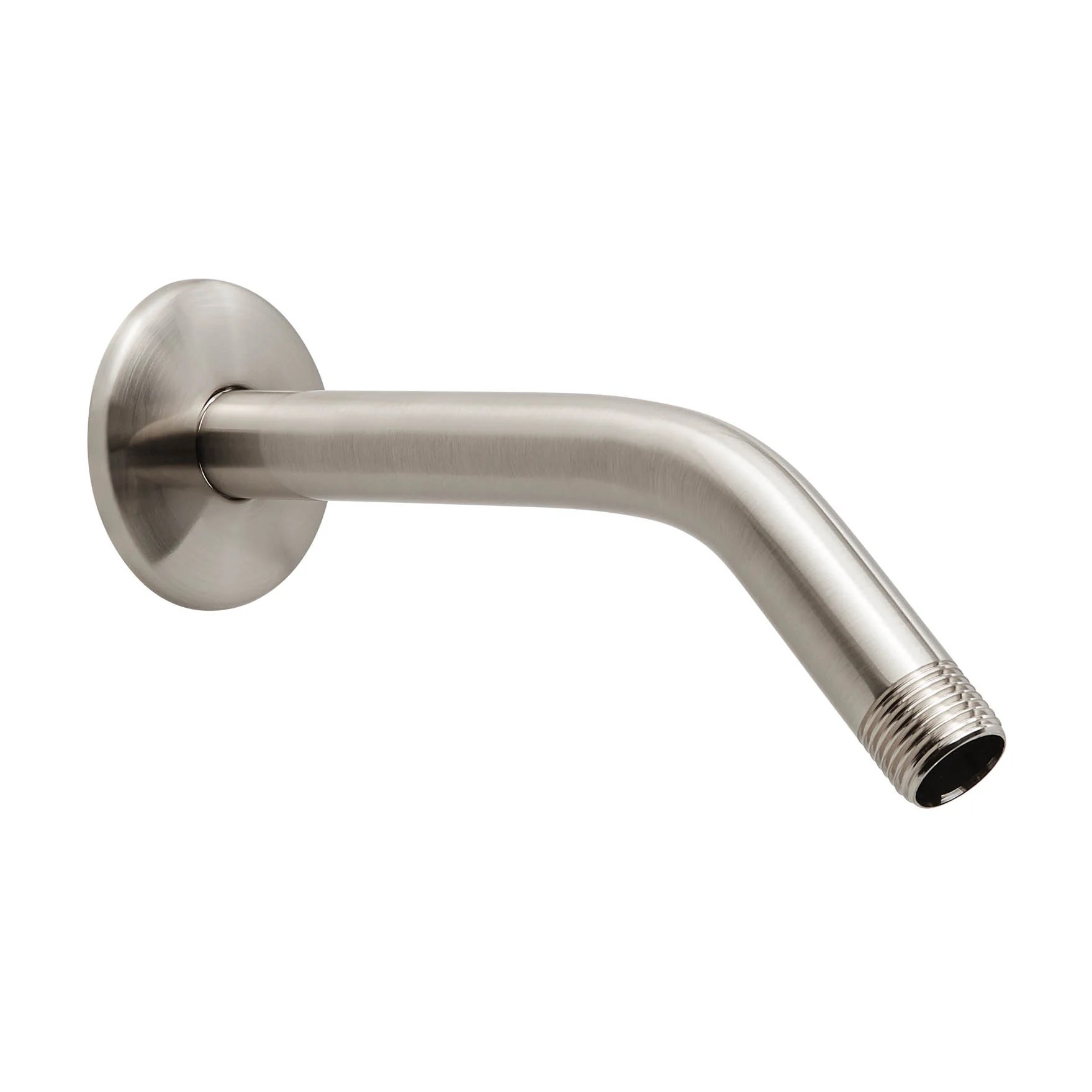Mainstays 8in Shower Arm and Flange, Stainless Steel Pipe, Satin
