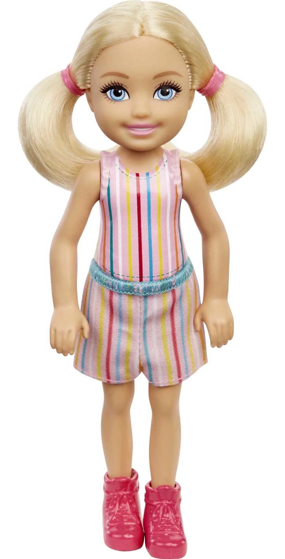 Barbie Chelsea Doll (6inch Blonde) Wearing Skirt With Striped Print