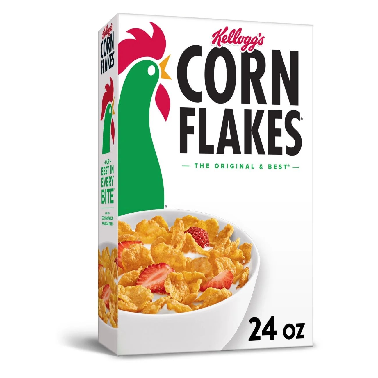 Kellogg's Corn Flakes, Breakfast Cereal, Original,24 Oz