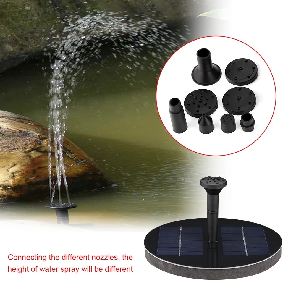 Lv. life Solar Power Floating Fountain Water Pump for Garden Pond Pool