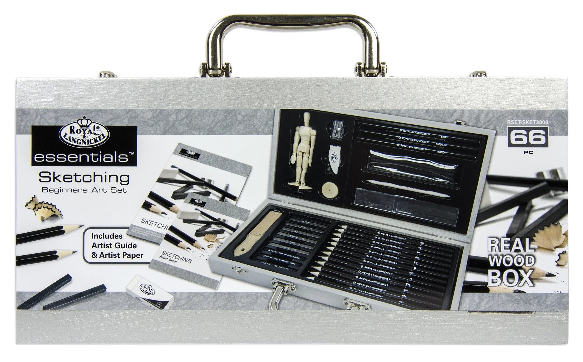 Royal & Langnickel essentials Sketch Art Box, 66 Piece Royal & Langnickel essentials Sketch Art Box, 66 Piece