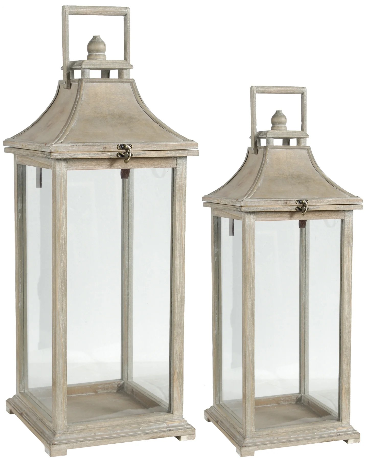 A&B Home Ivona Garden Candle Lanterns, Set of 2