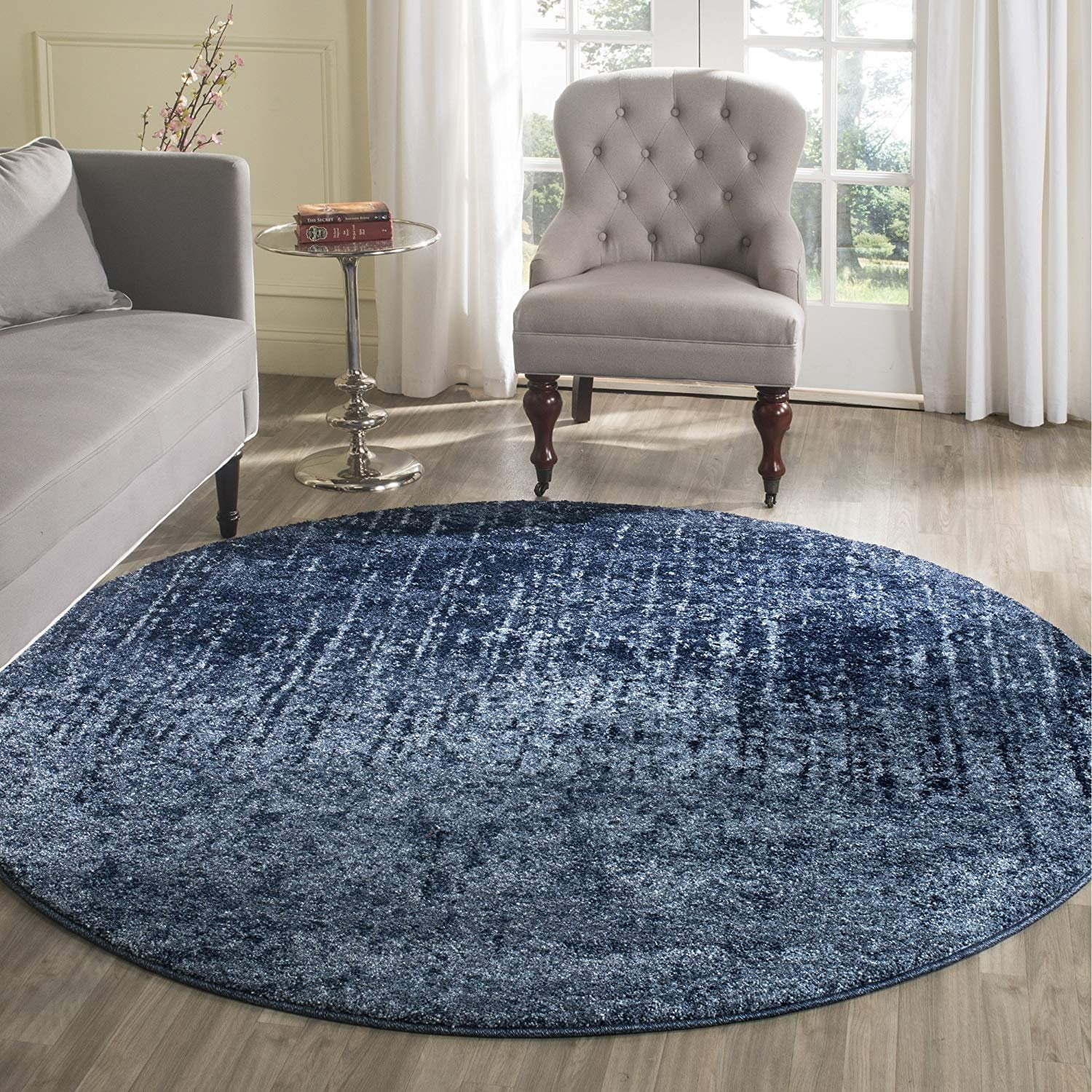 Safavieh Retro Collection RET27706065 Modern Abstract Light Blue and