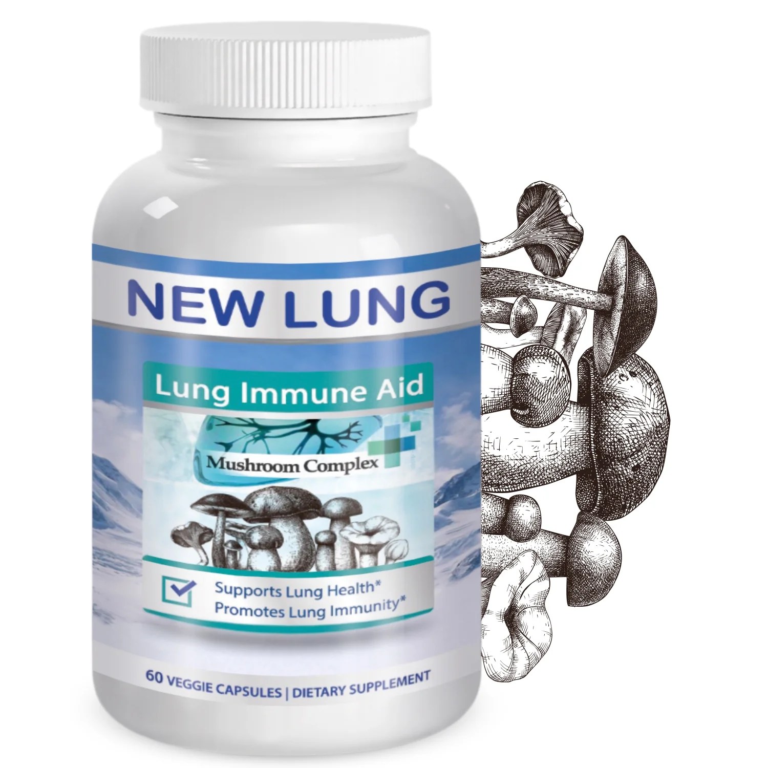 New Lung Cleanse and Detox Vitamin Supplements for Support Lung Inhaler