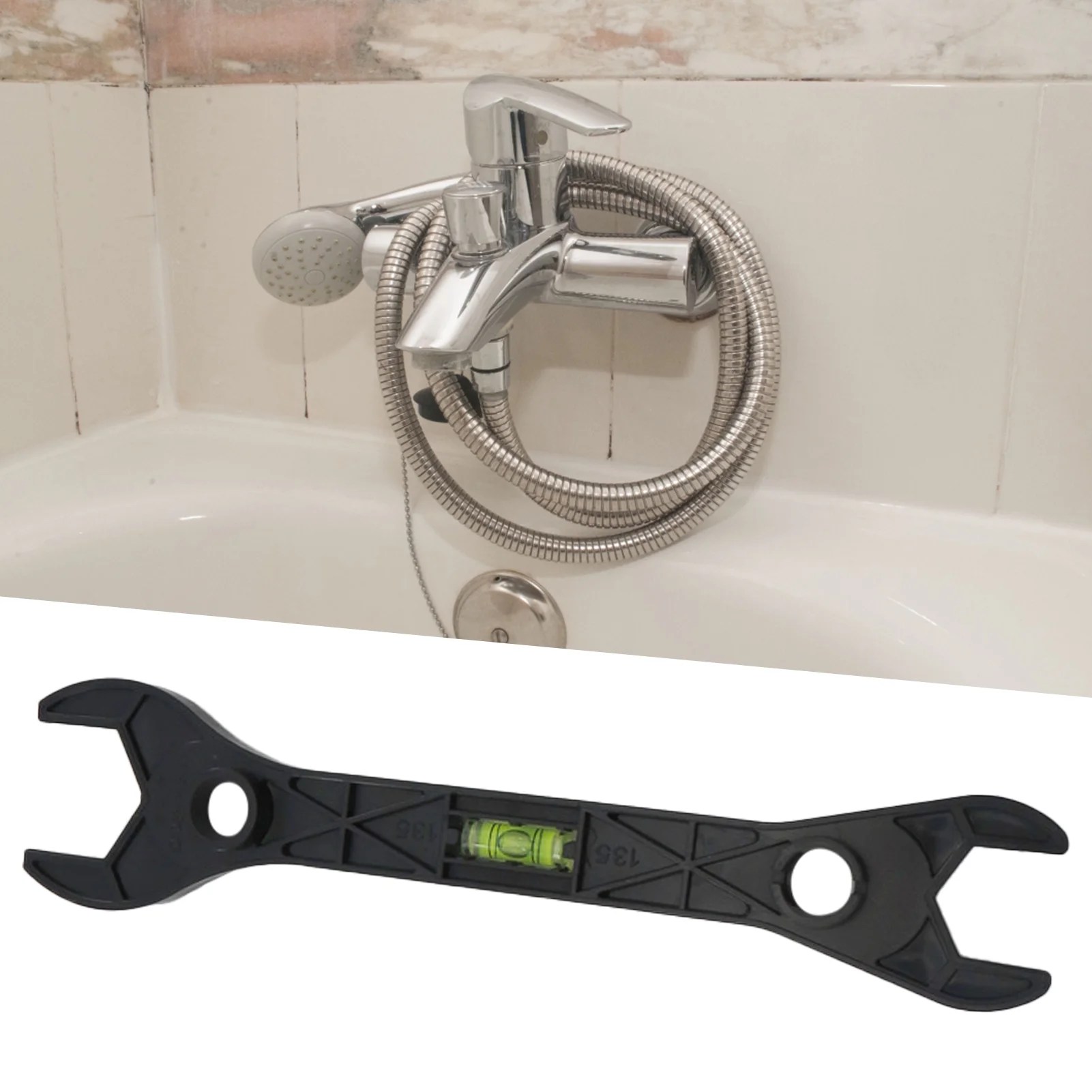 GoFJ Multipurpose Double Head Shower Wrench Wide Applications