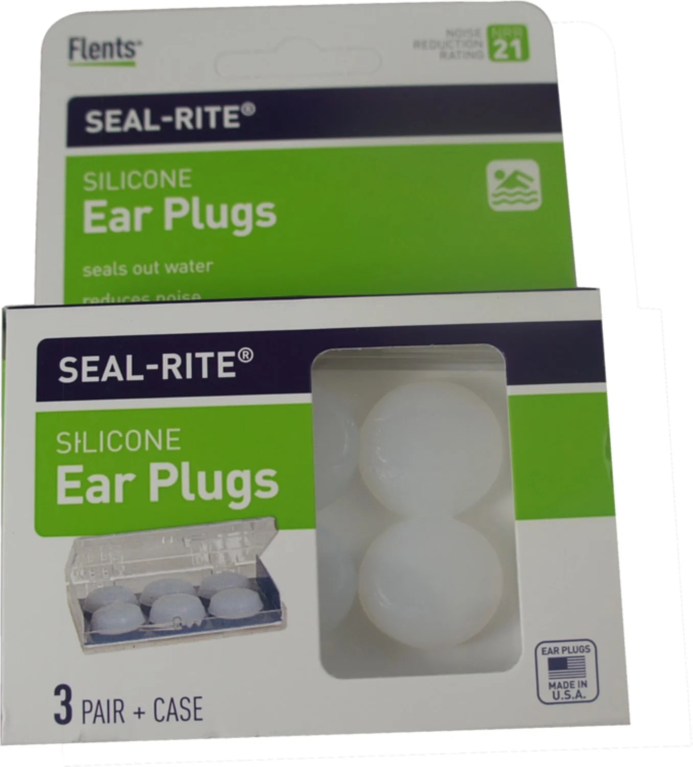 Flents SealRite Silicone Ear Plugs, 3 Pairs (Pack of 2)
