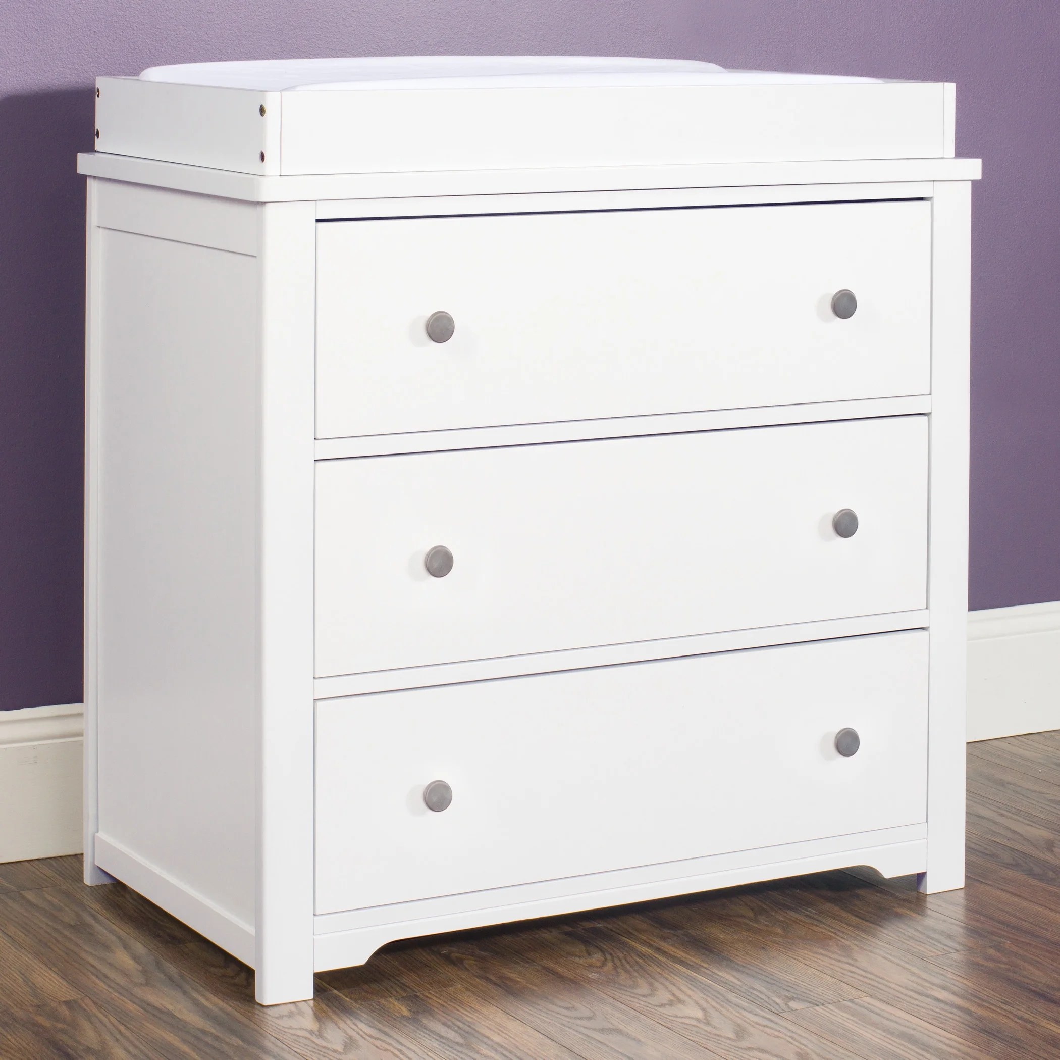Forever Eclectic Harmony 3Drawer Dresser with Table Topper Kit, Matte
