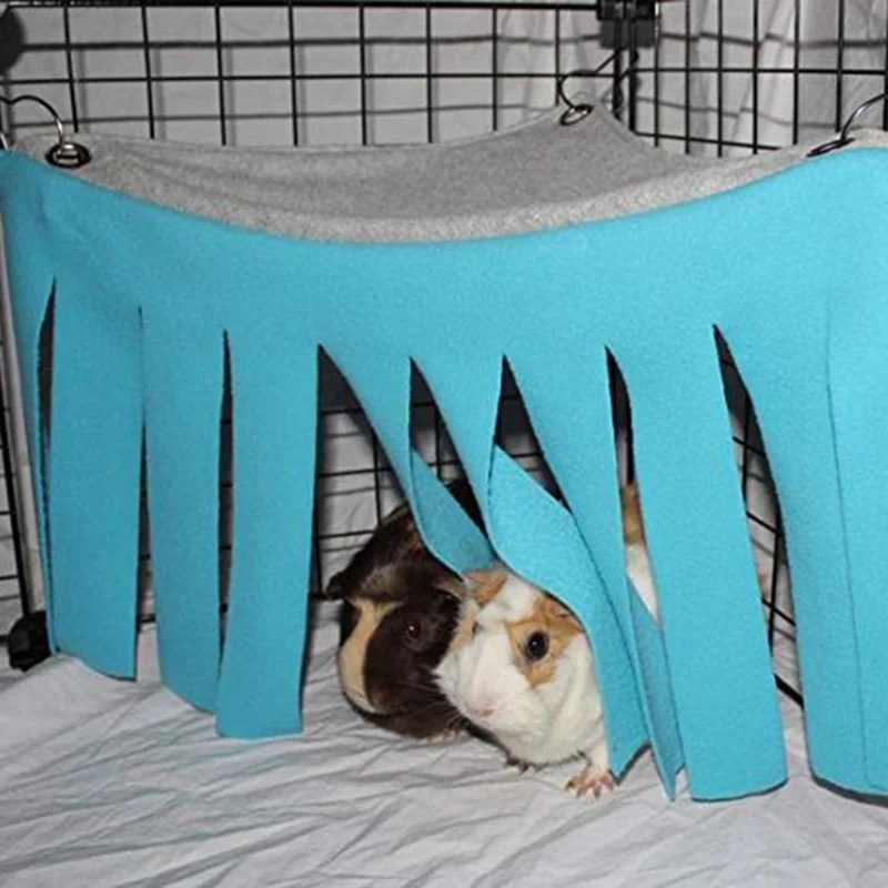 Guinea Pig Hideout, Corner Cloth Tassels Curtain Hideaway For Guinea