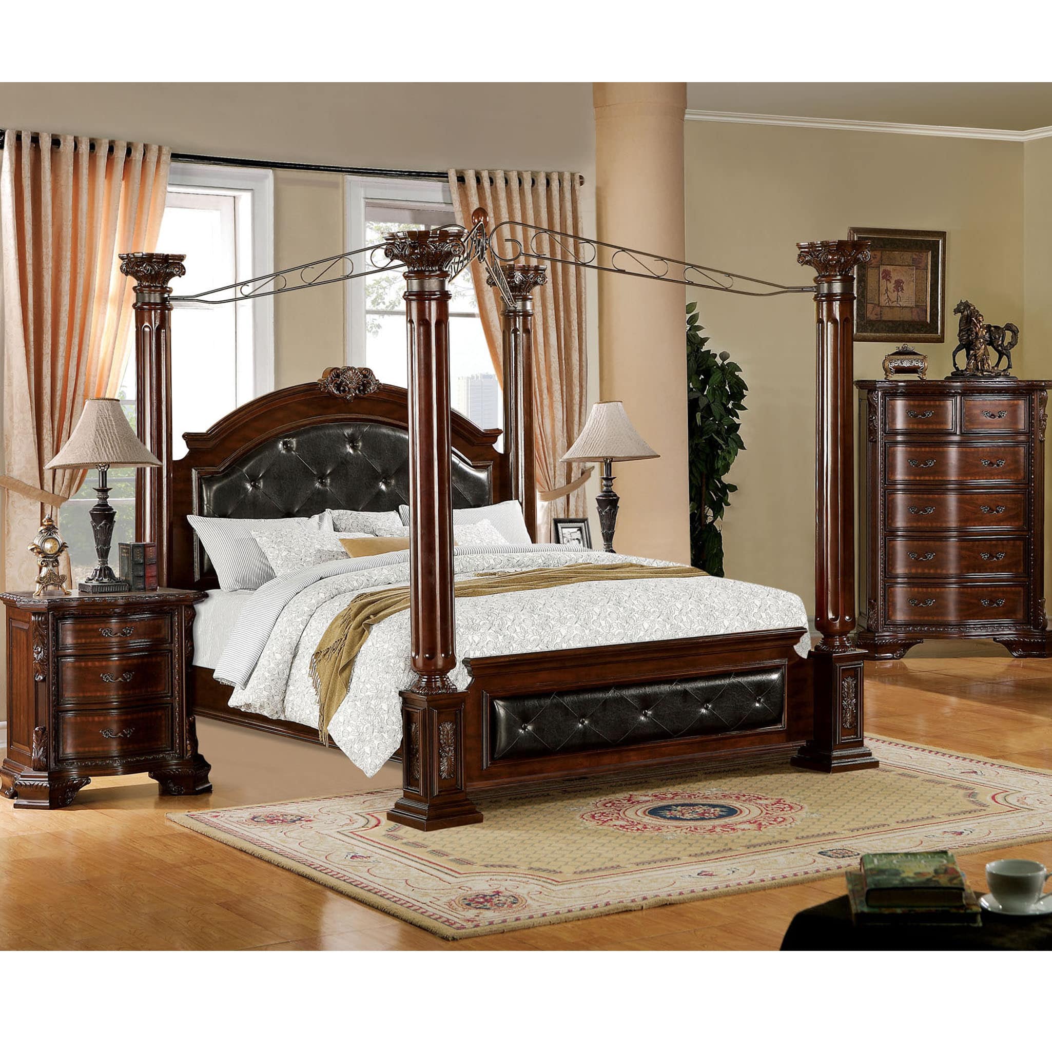 Black Canopy Bedroom Furniture Sets King Canopy Bedroom Furniture