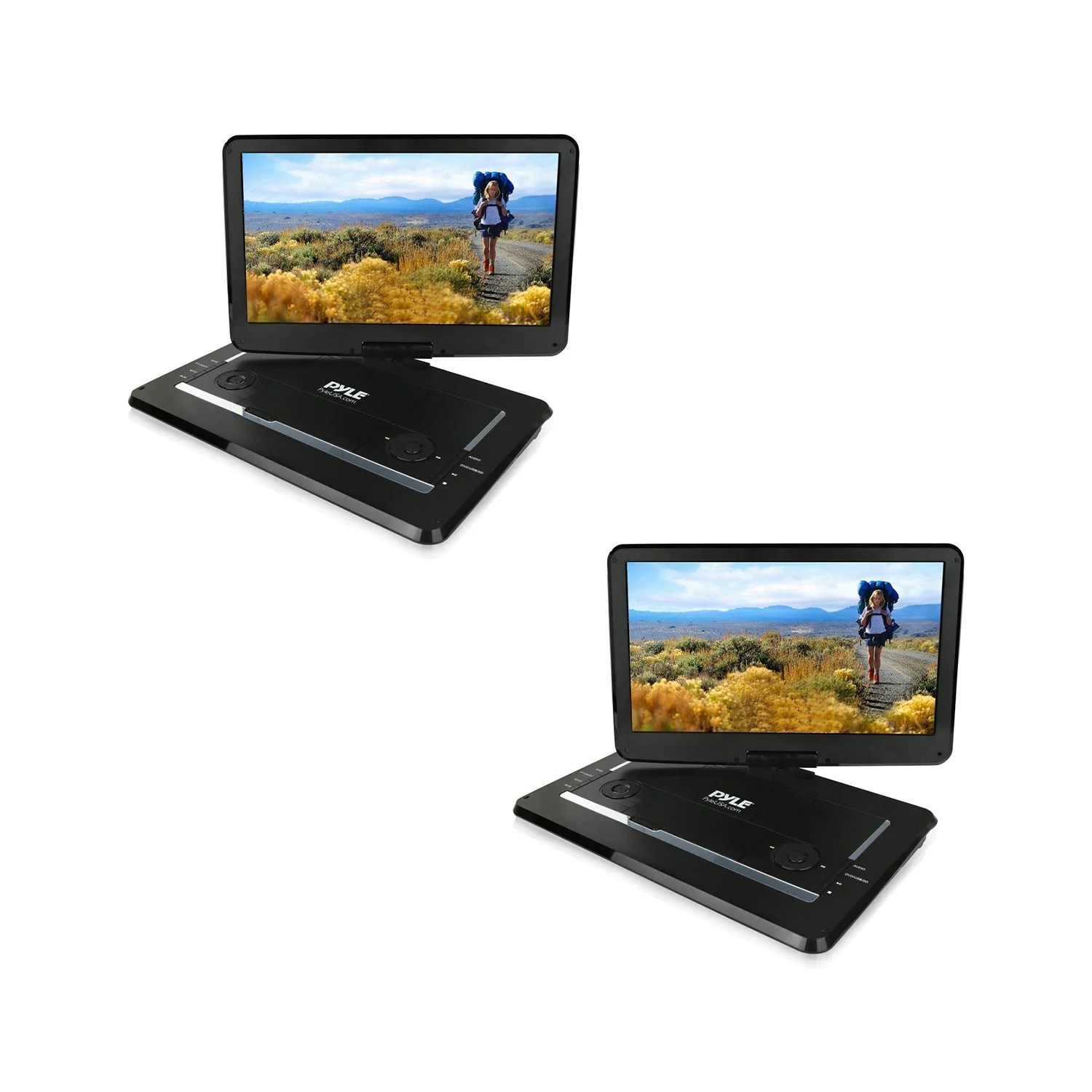 Pyle PDV156BK Portable DVD Player with 15.6 Inch HD Screen and Remote