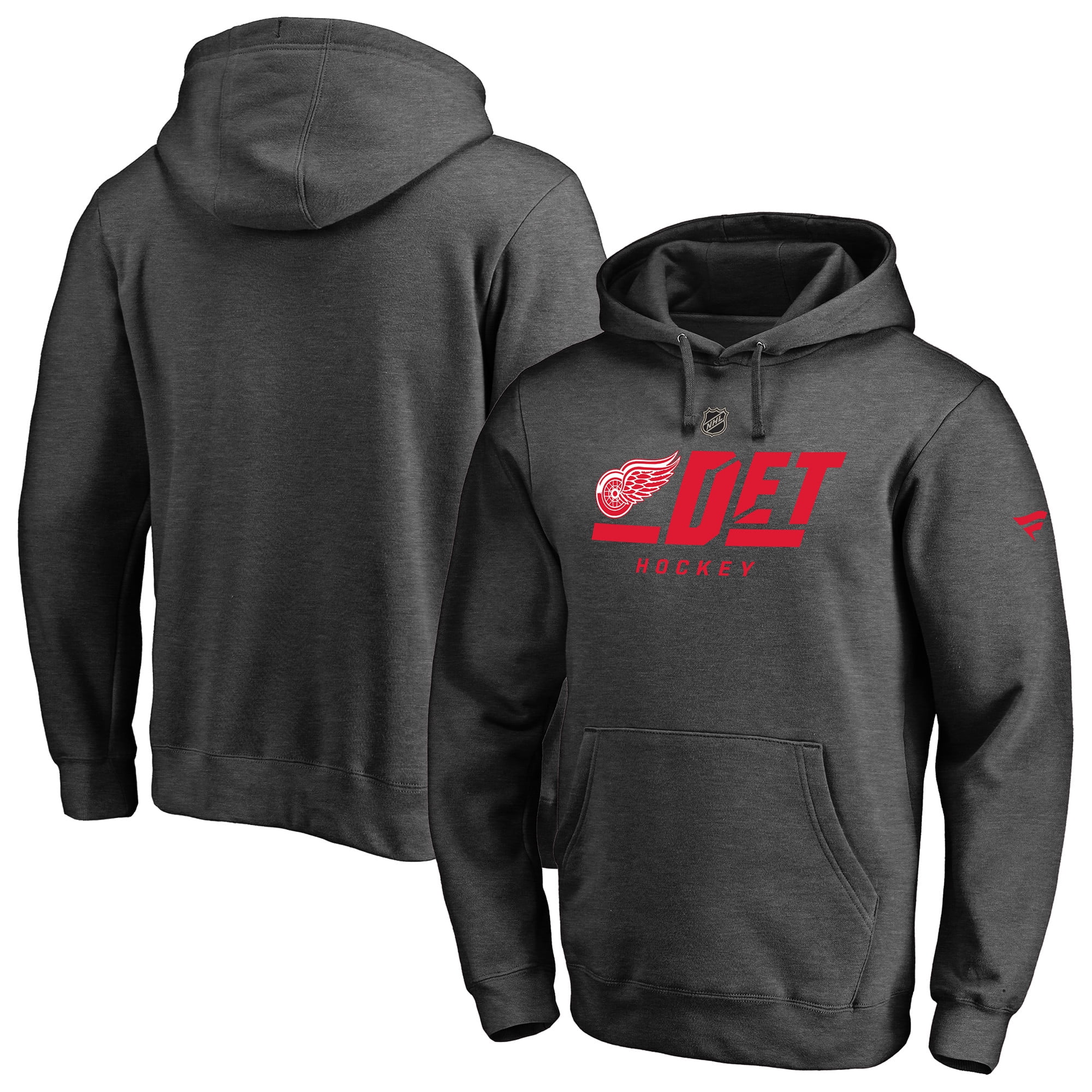 Detroit Red Wings Fanatics Branded Authentic Pro TriCode Pullover