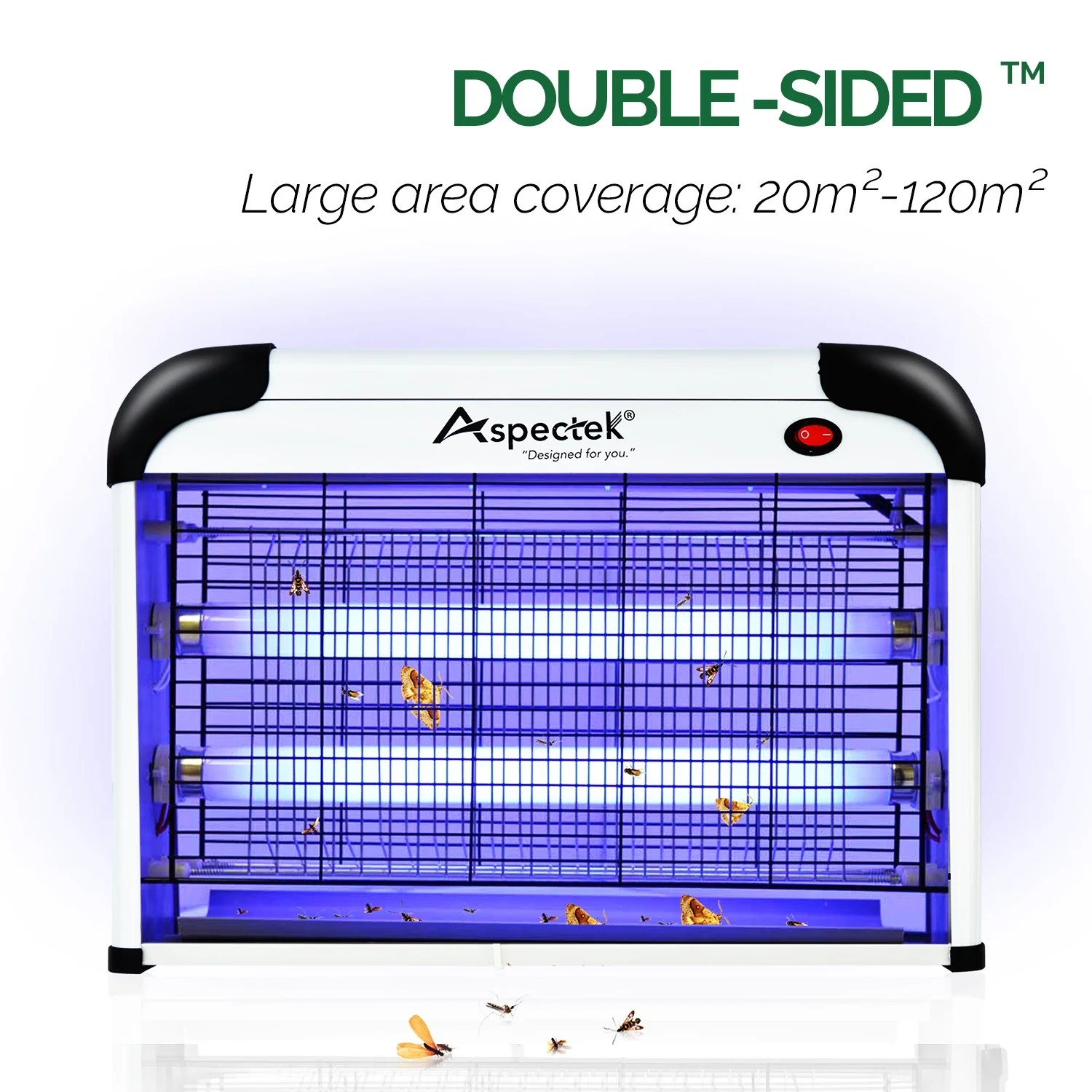 Aspectek 20W Bug Zapper Electric Indoor Insect Killer and Mosquito Fly Aspectek 20W Bug Zapper Electric Indoor Insect Killer and Mosquito Fly