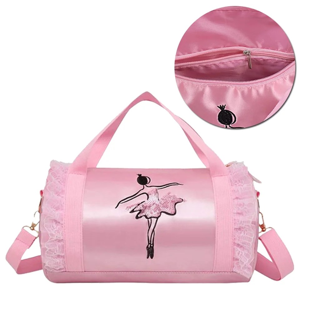 Dance Bag Girls Overnight Duffle Bag Kids Sports Gym Travel Bags for
