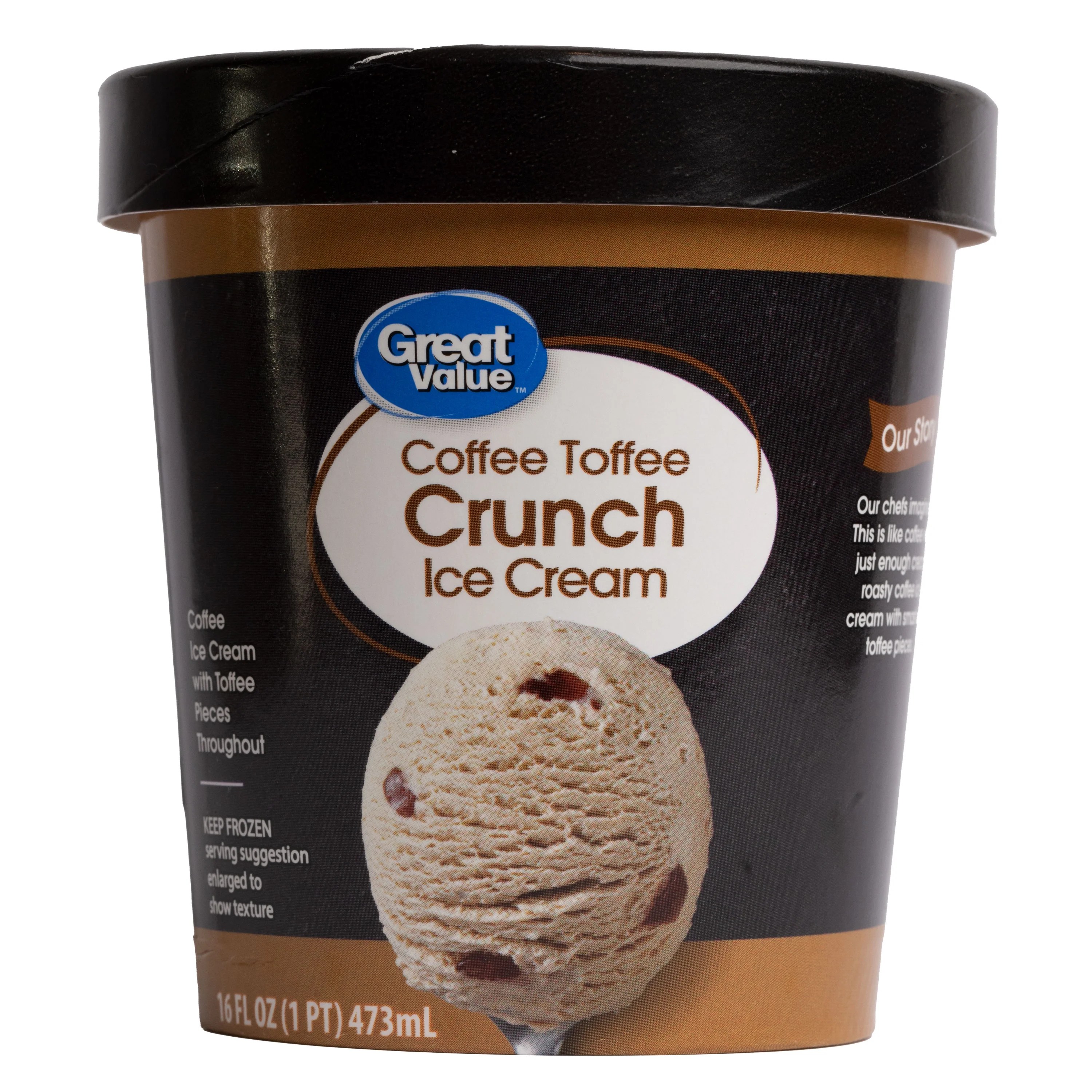 Great Value Coffee Toffee Crunch Ice Cream Pint