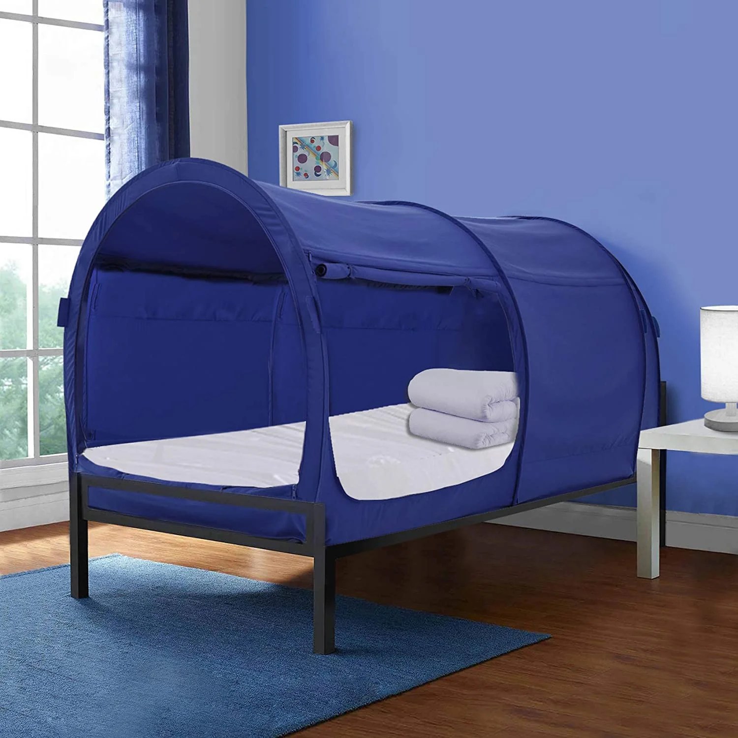 Alvantor Navy Bed Tent Full Size Indoor Sleeping Tent Unisex