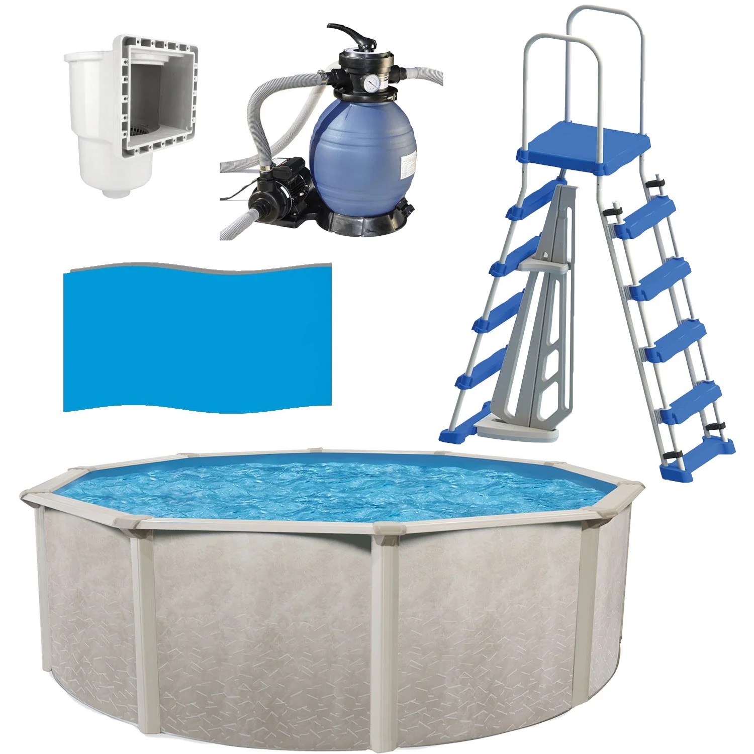 Phoenix 18ft x 52in Above Ground Pool with Sand Filter Phoenix 18ft x 52in Above Ground Pool with Sand Filter
