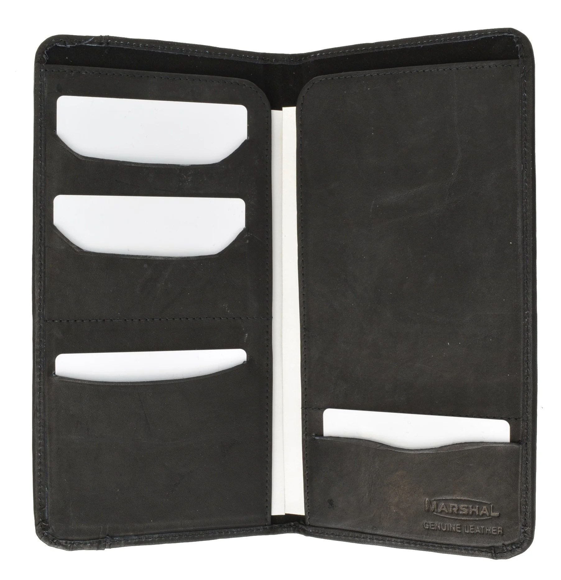 Genuine Leather Boarding Pass and Passport Holder with Credit Card
