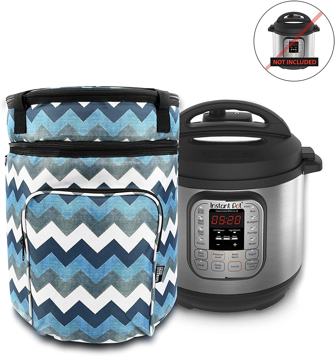 Helpful Household Carry Tote Bag Compatible with Instant Pot (6 Quart