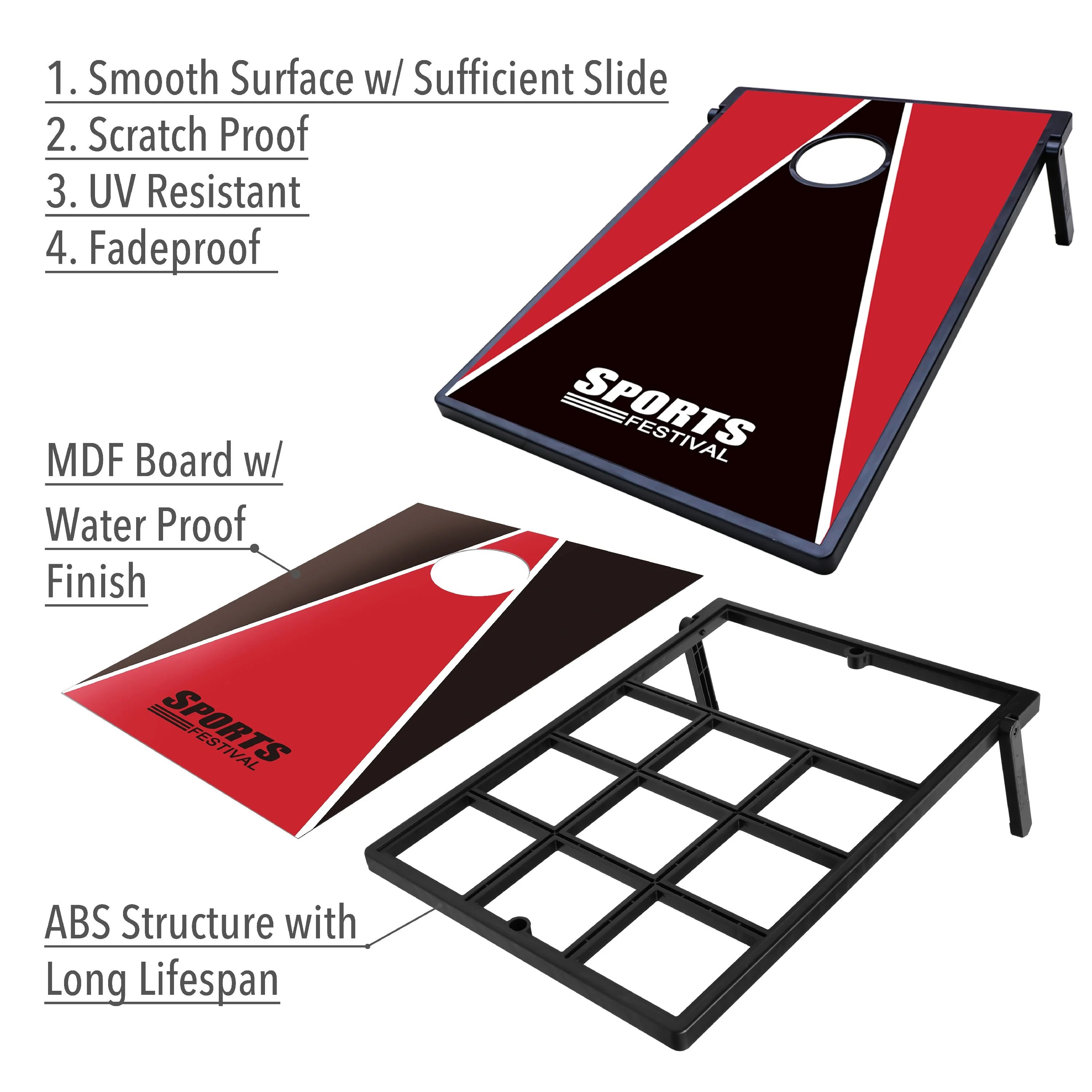 Cornhole Bean Bag Toss Game Tic Tac Toe and Cornhole Party Games