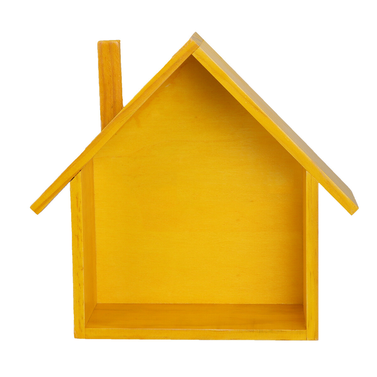 Small House Shaped Wall Shelf Wooden Wall Mounted Storage Shelf Storage