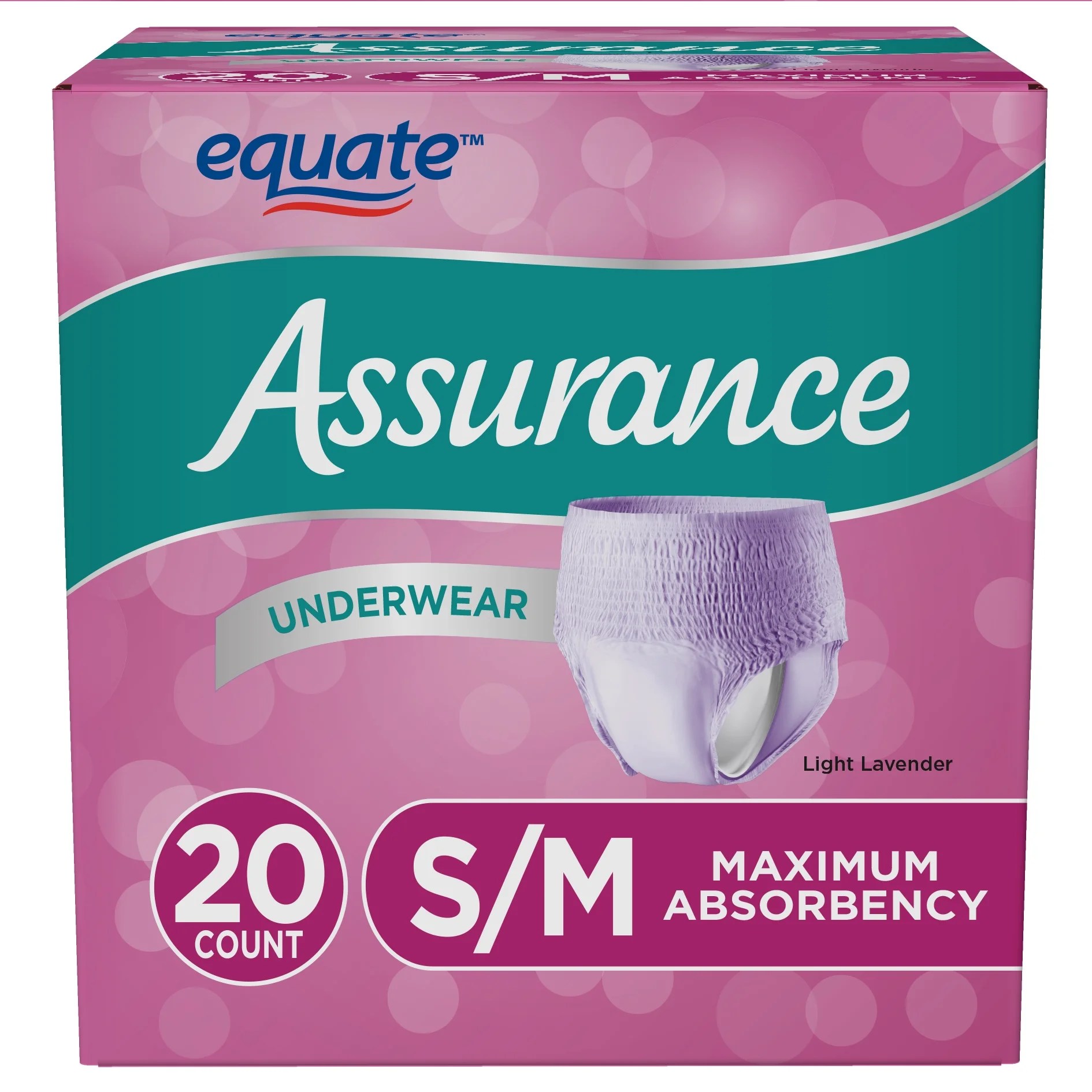 Assurance Incontinence & Postpartum Underwear for Women, Maximum
