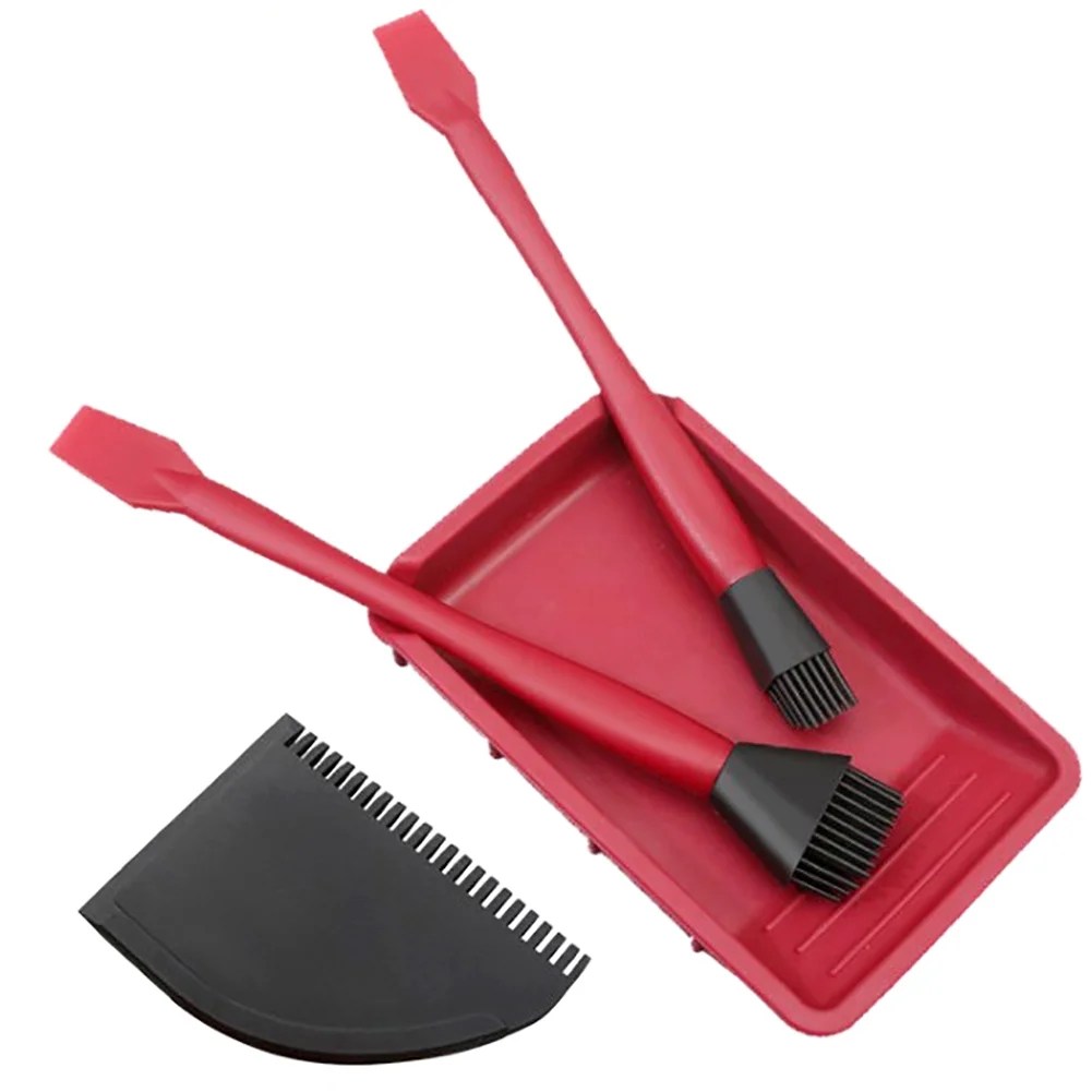 4PCS Woodworking Glue Tools Kit Silicone Brushes with Applicator