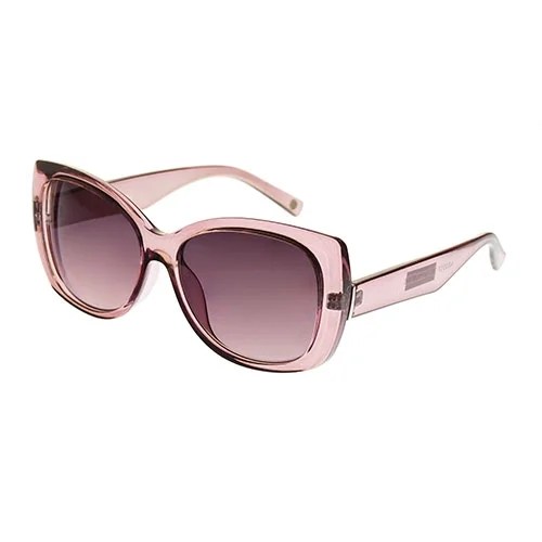Nine West Pink Flared Rectangle Sunglasses