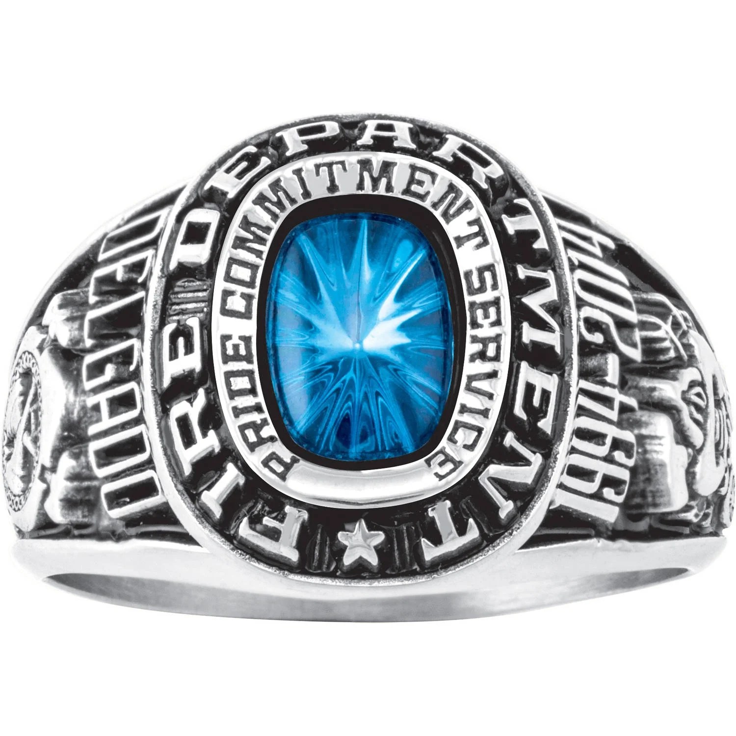Keepsake Personalized Women's Fire Department Ring available in