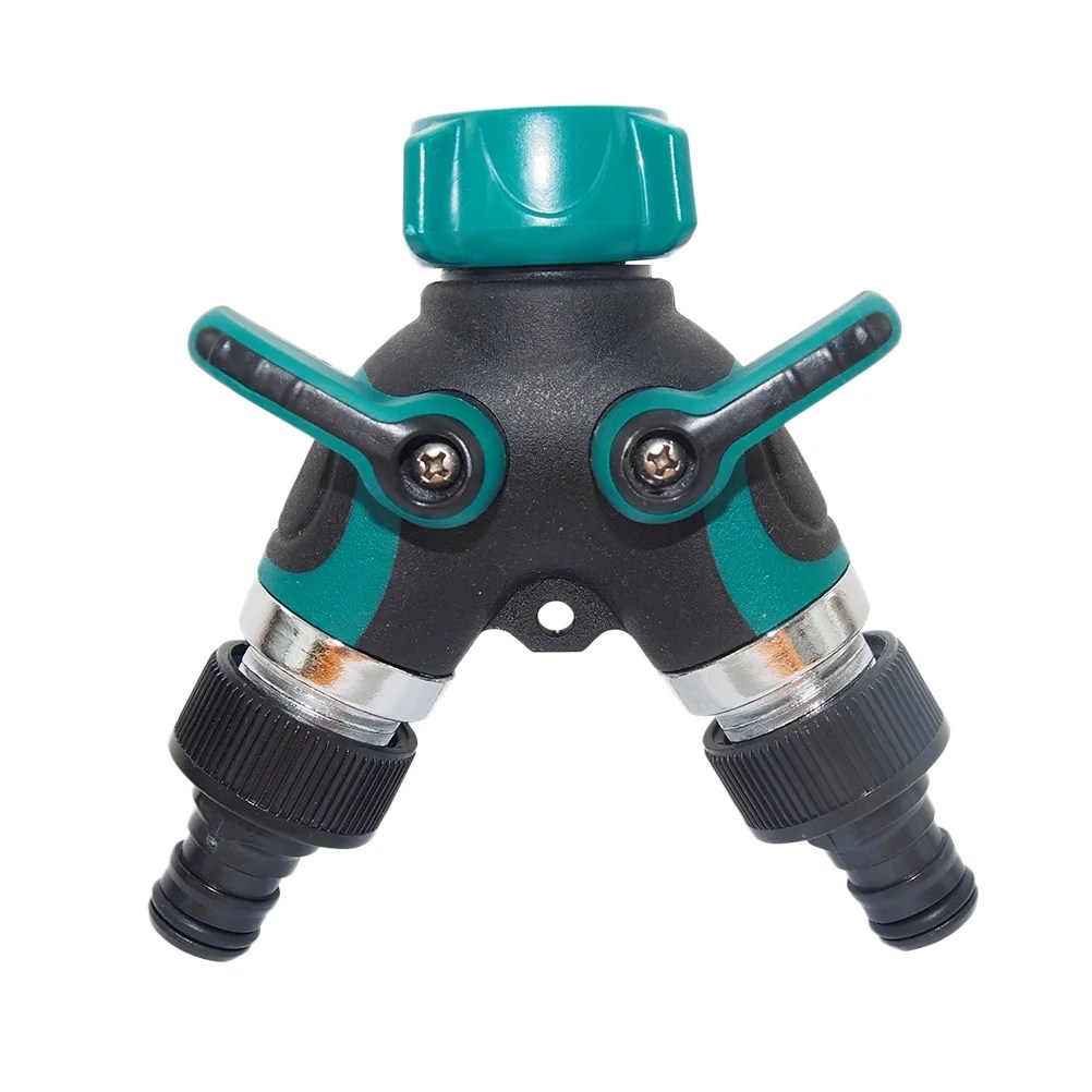 Hemoton Garden Hose Splitter 2 Way Connector ABS Hose Pipe Tool 2 Way