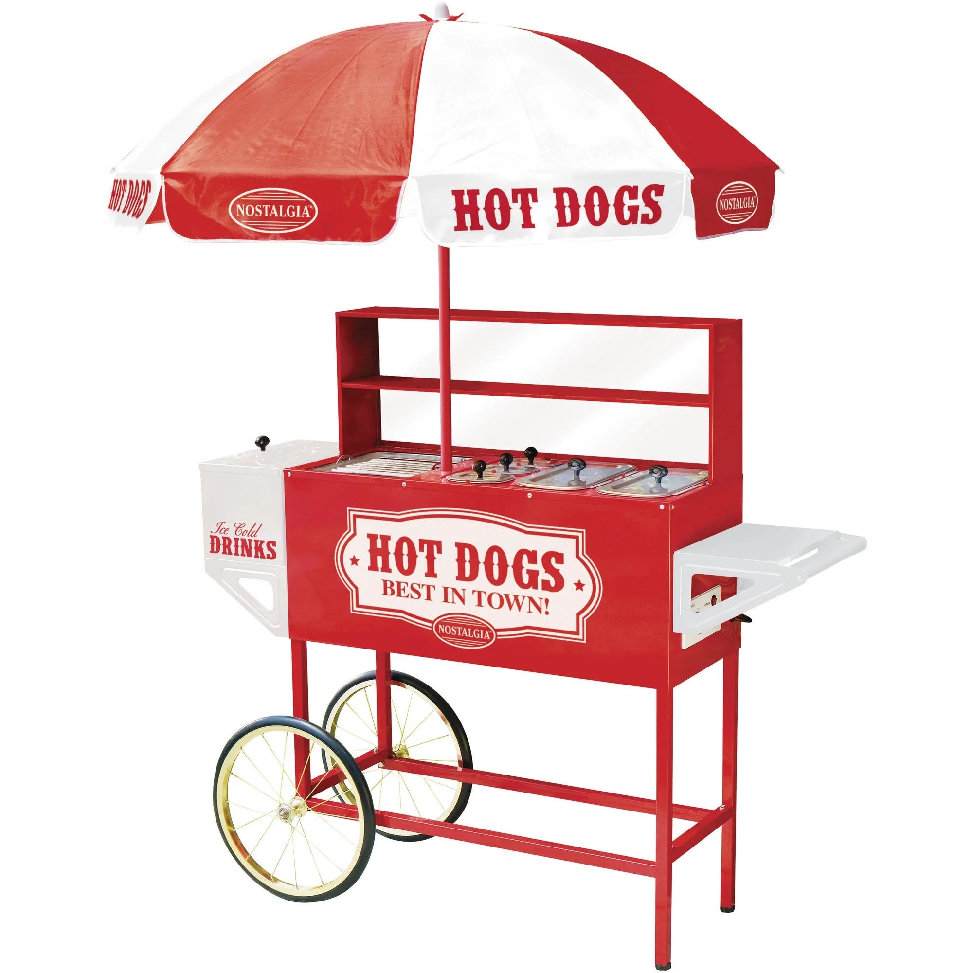 old fashioned hot dog cart