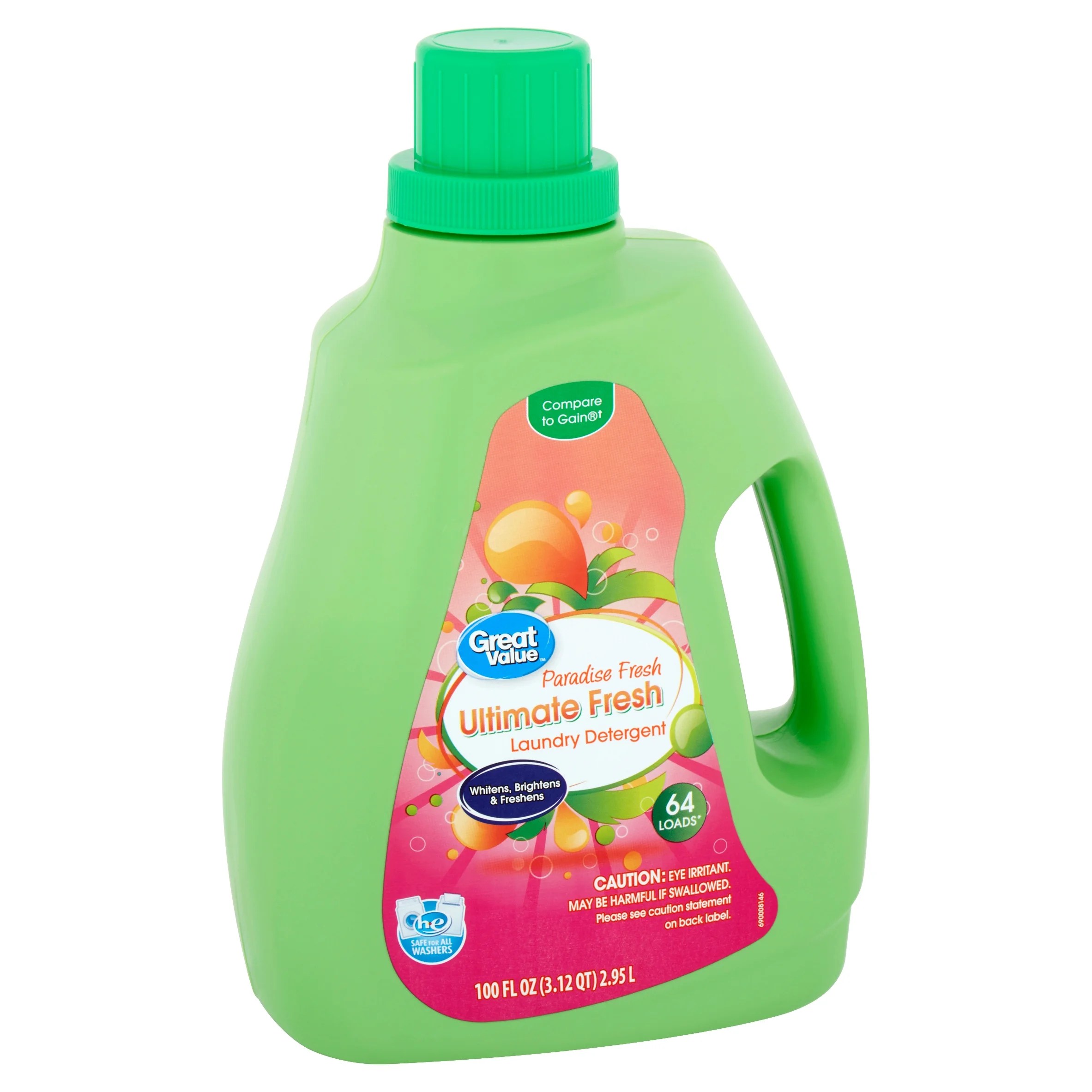 Great Value Ultimate Fresh Paradise Fresh Laundry Detergent, 64 loads