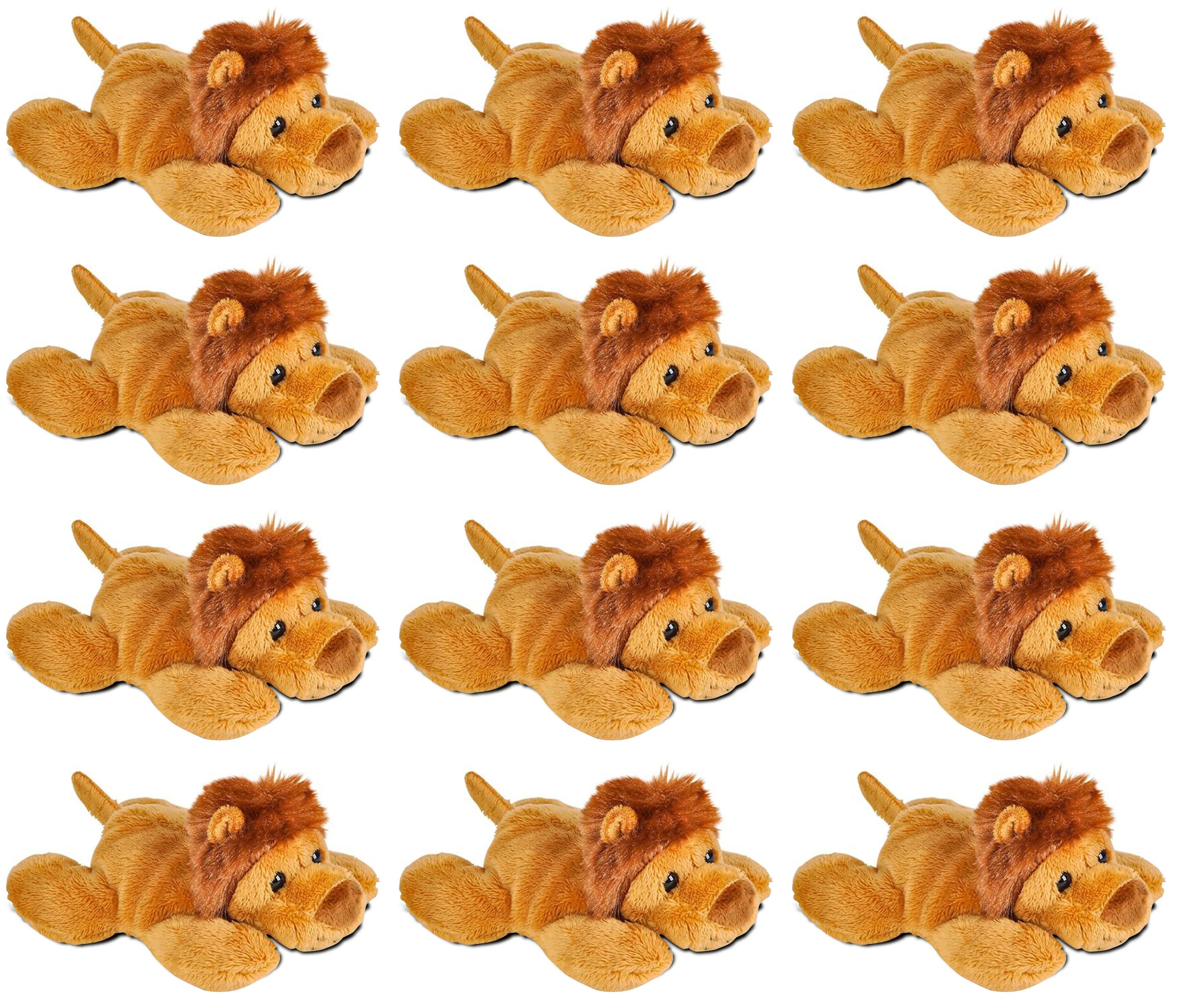 Wildlife Tree's 12pack Plush African Lion Mini 4" Stuffed Animals, Zoo