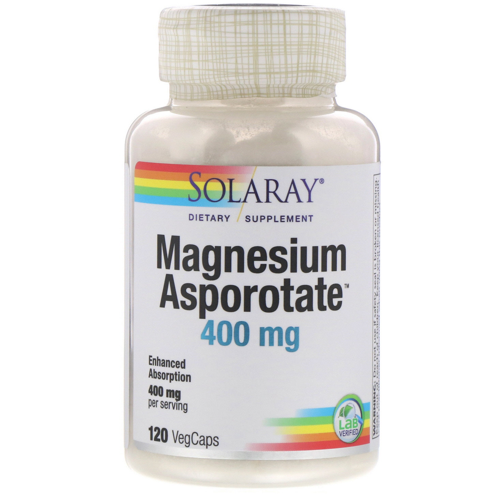 Solaray Magnesium Asporotate 400 mg Aspartate, Orotate & Citrate