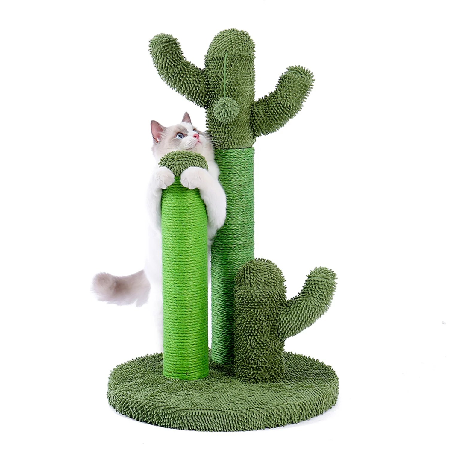 Pefilos 20" Cat Scratching Post, Cactus Cat Scratcher Post for Indoor
