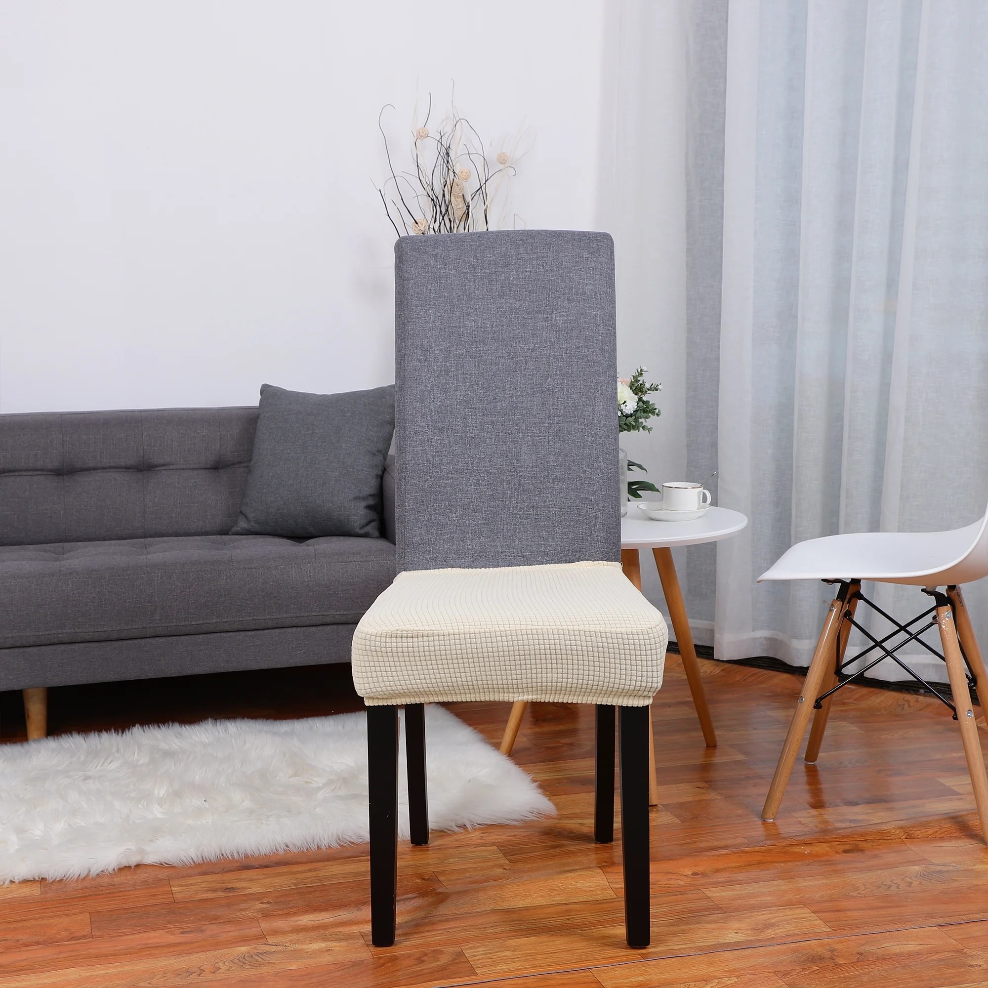 Piccocasa 1 Piece Spandex Dining Room Chair Covers Piccocasa 1 Piece Spandex Dining Room Chair Covers