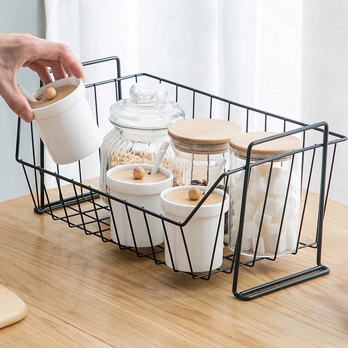 Wire Storage Baskets Stackable Storage Rack Space Saving Wire Storage Baskets Stackable Storage Rack Space Saving