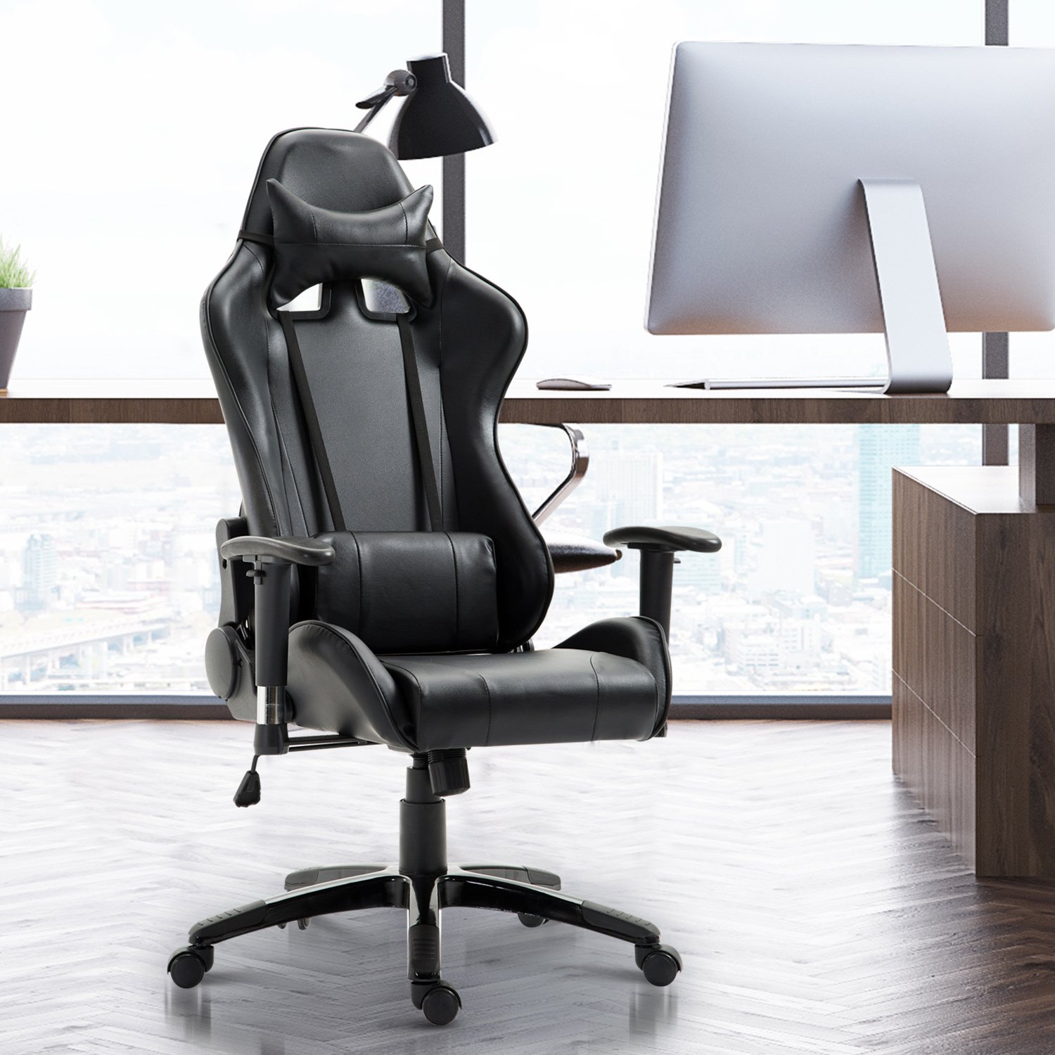 Executive Gaming Racing Office Chair Ergonomic Recliner Adjustable Executive Gaming Racing Office Chair Ergonomic Recliner Adjustable